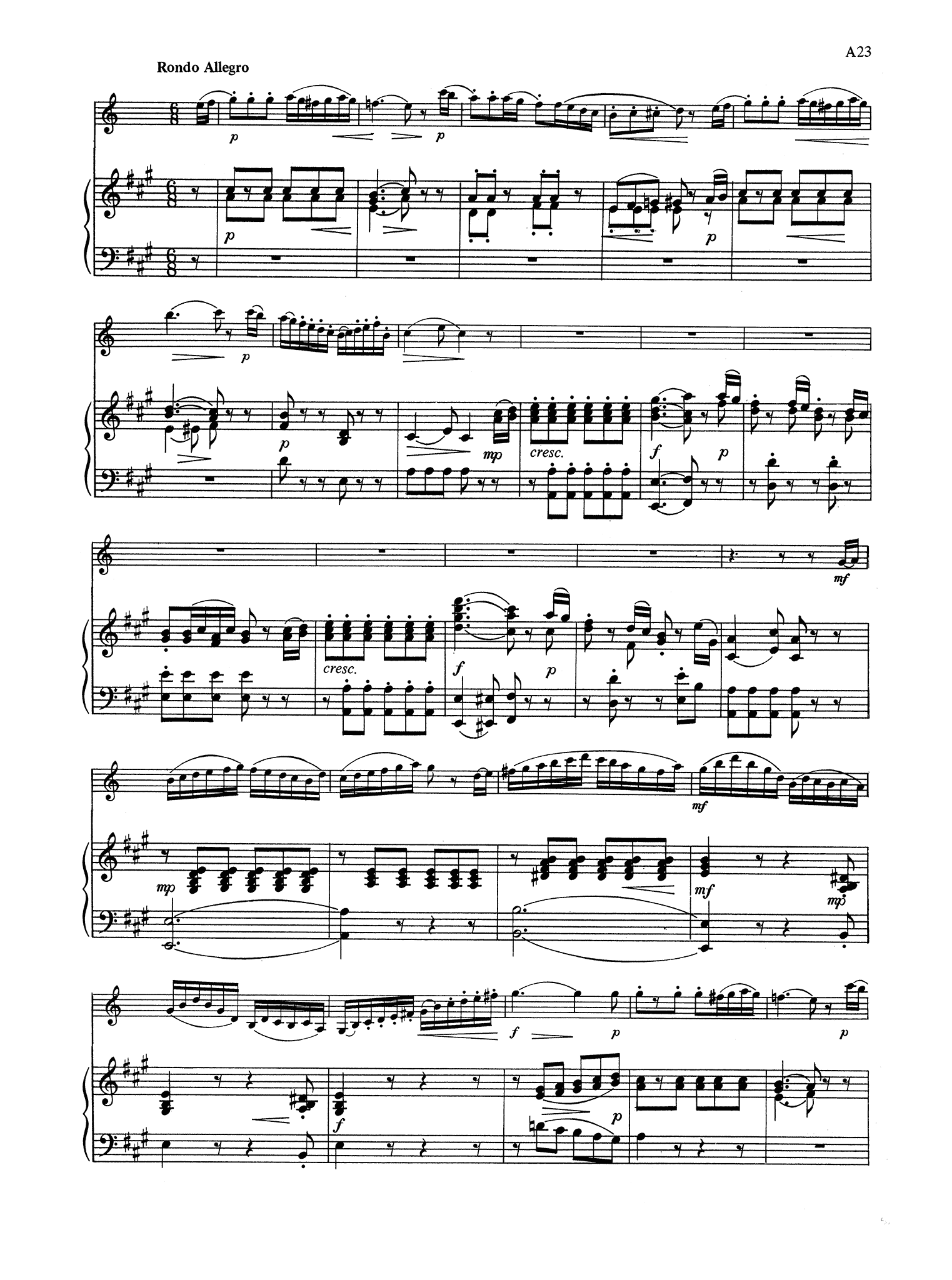 Clarinet Concerto in A Major, K. 622 - Movement 3