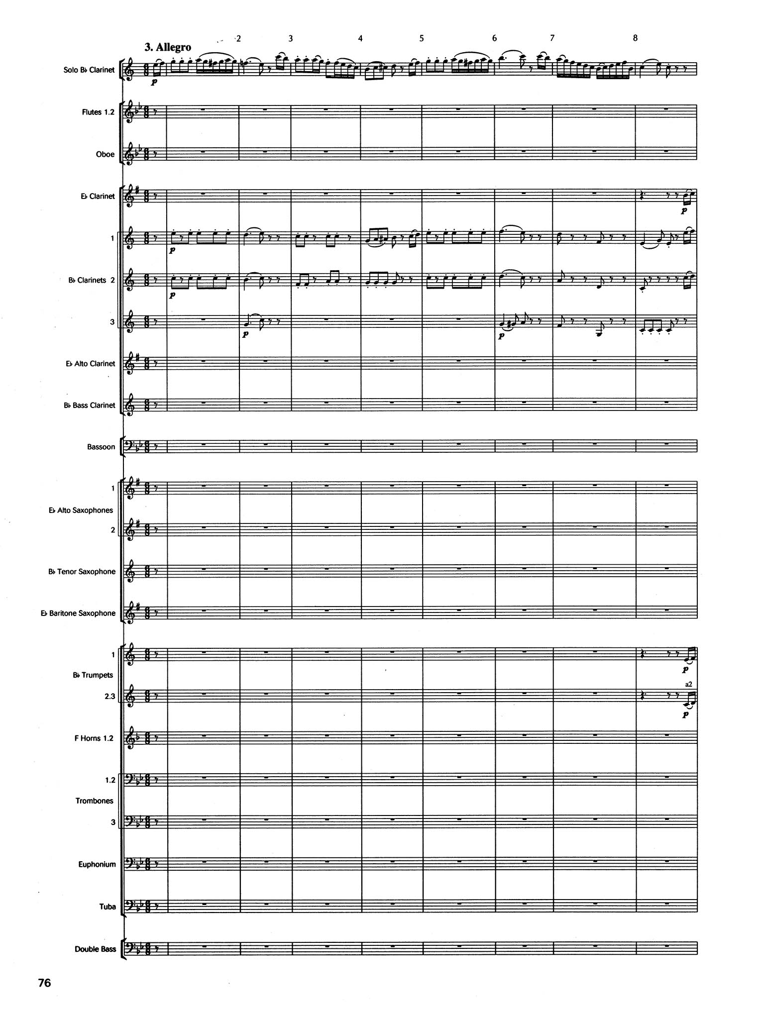 Clarinet Concerto in A Major, K. 622 - Movement 3
