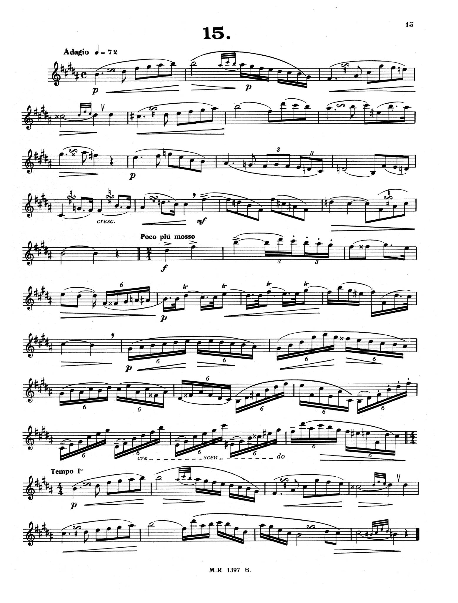 24 Etudes for Clarinet Page 15
