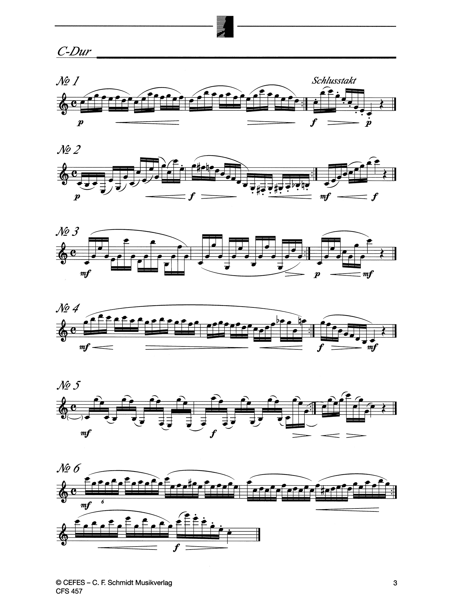416 Progressive Studies for Clarinet, Book 1: 167 Daily Exercises Page 3