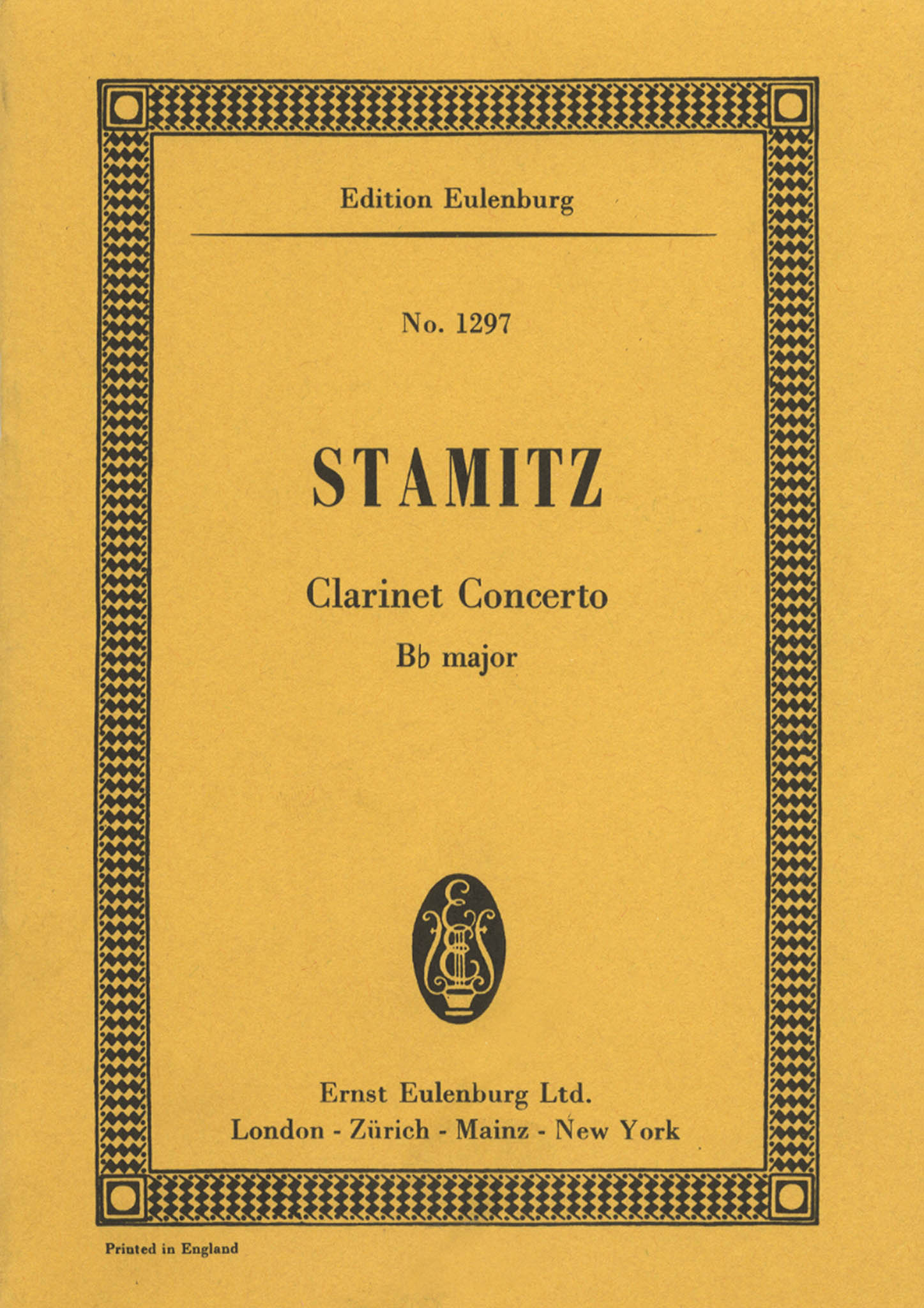 Clarinet Concerto in B-flat Major Cover