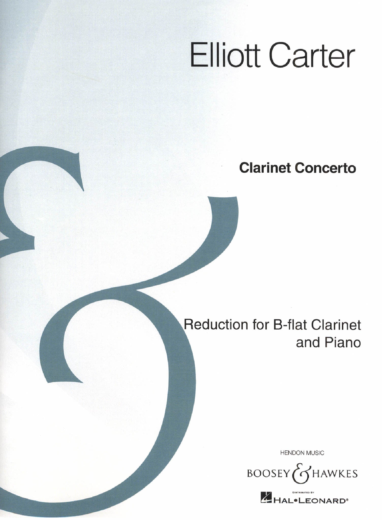 Carter Clarinet Concerto Cover