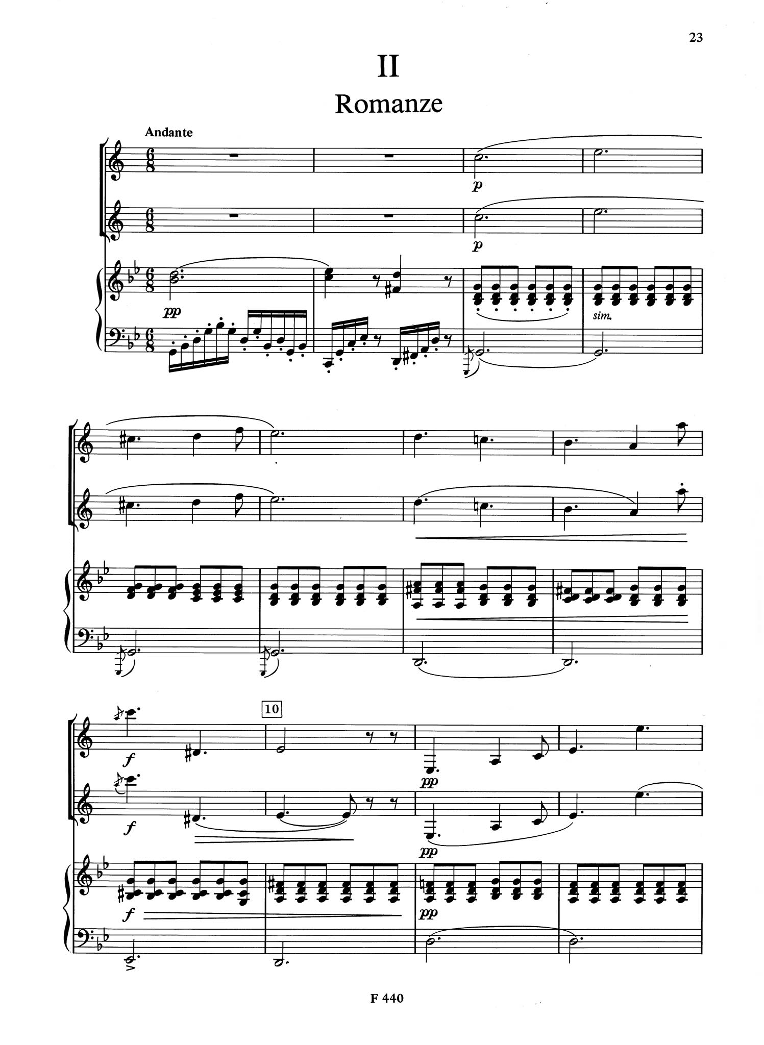 Clarinet Concerto No. 2 in E-flat Major, Op. 74 - Movement 2