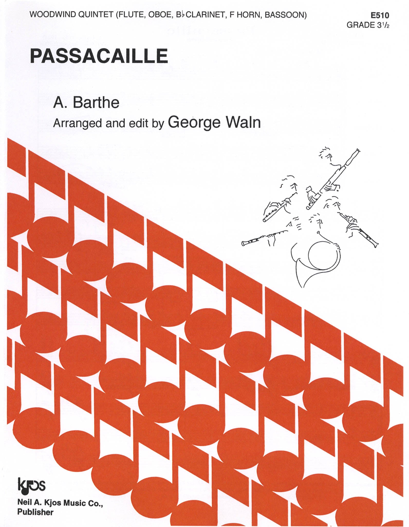 Barthe Passacaille wind quintet cover