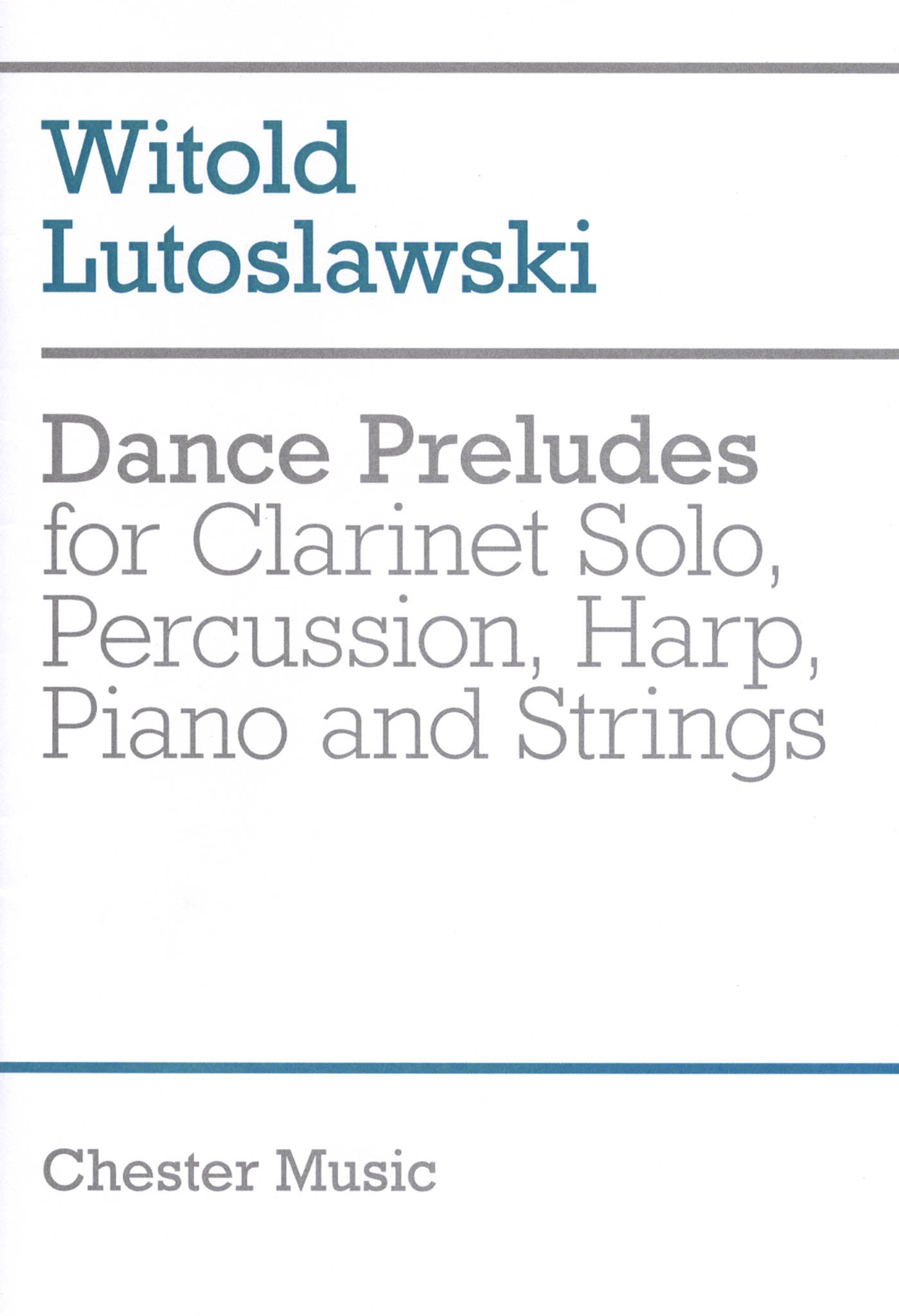 Dance Preludes Cover