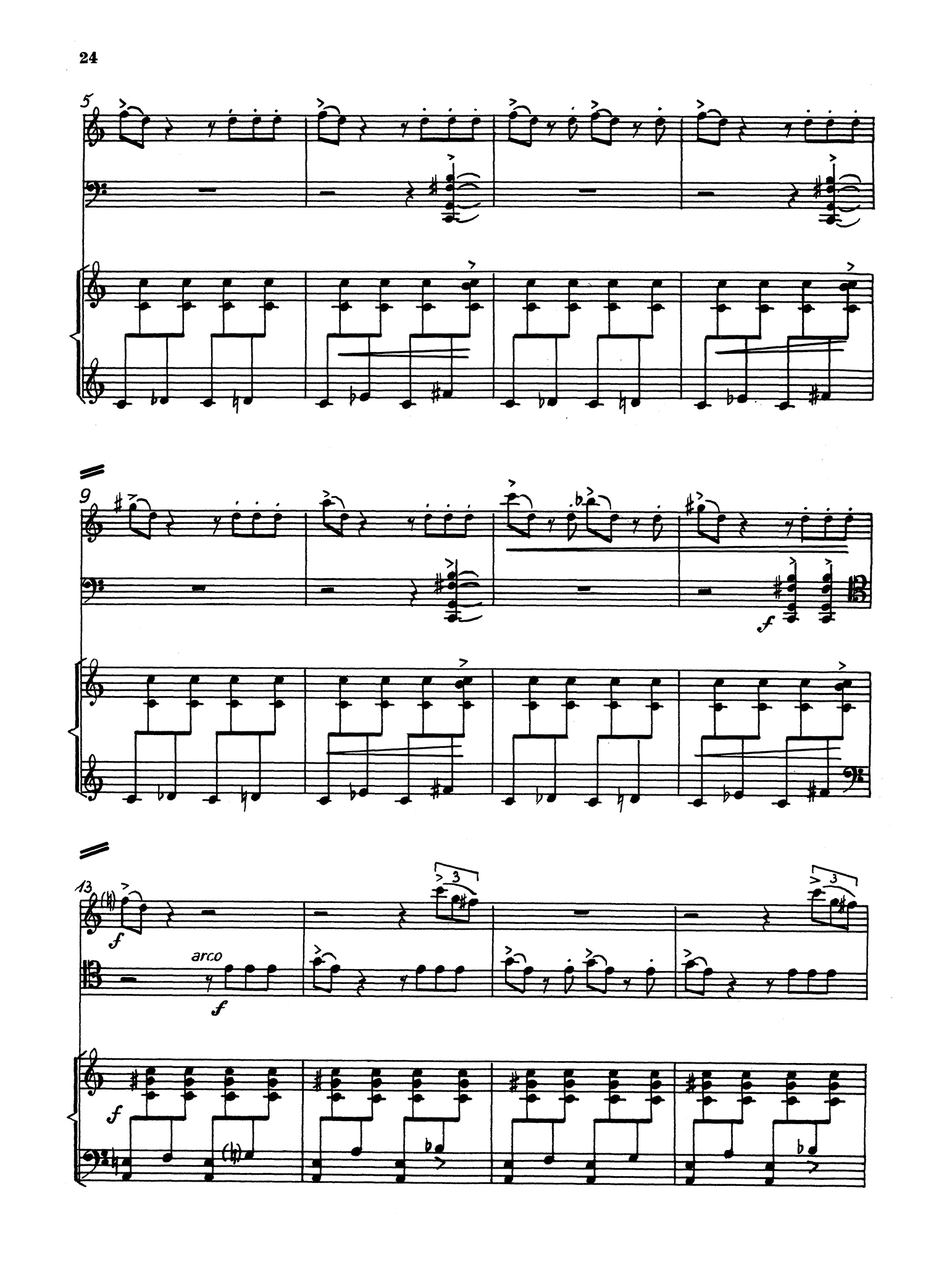 Günter Raphael Trio, Op. 70 - Movement 3, page 24