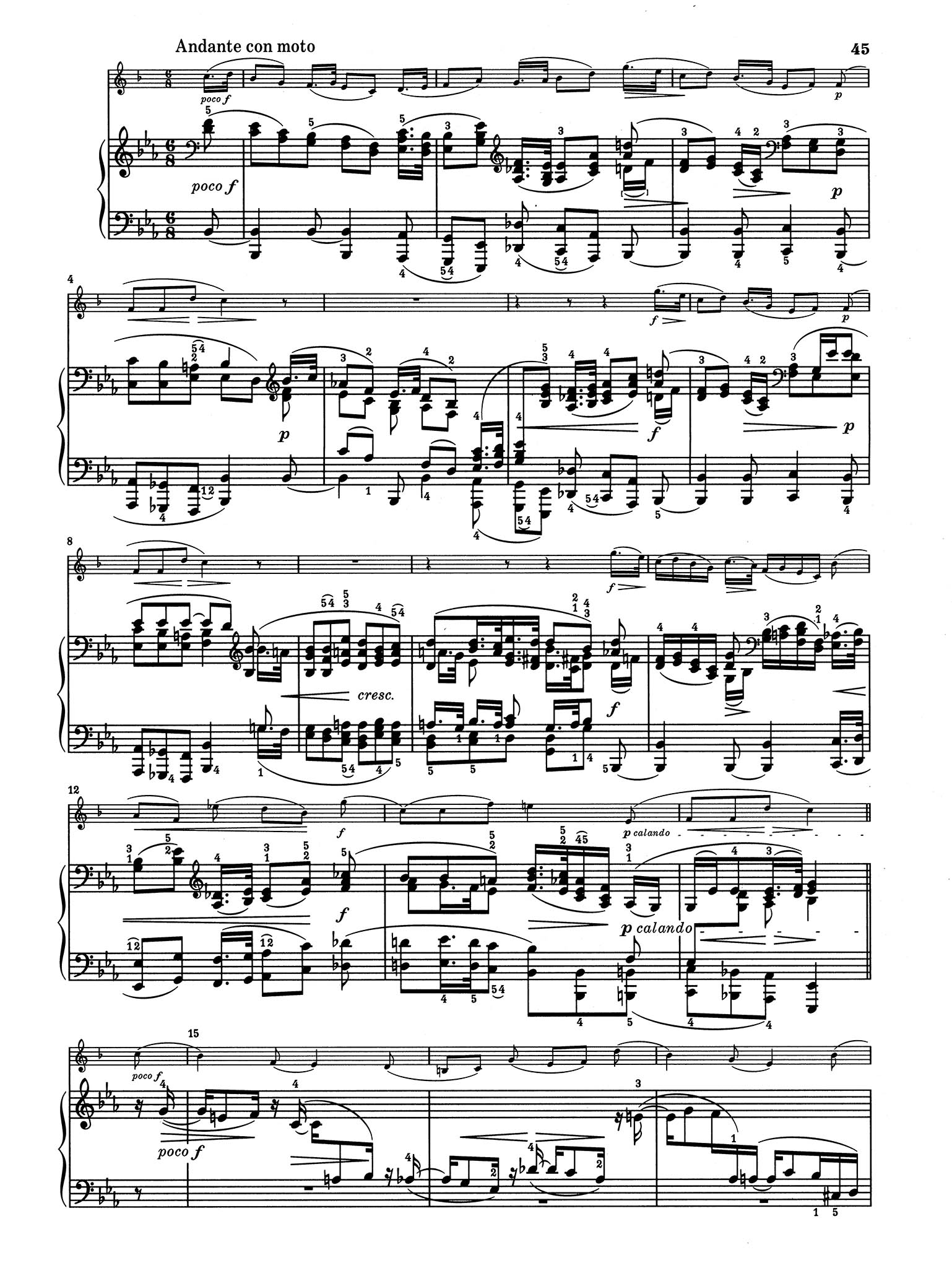 Sonata in E-flat Major, Op. 120 No. 2 - Movement 3