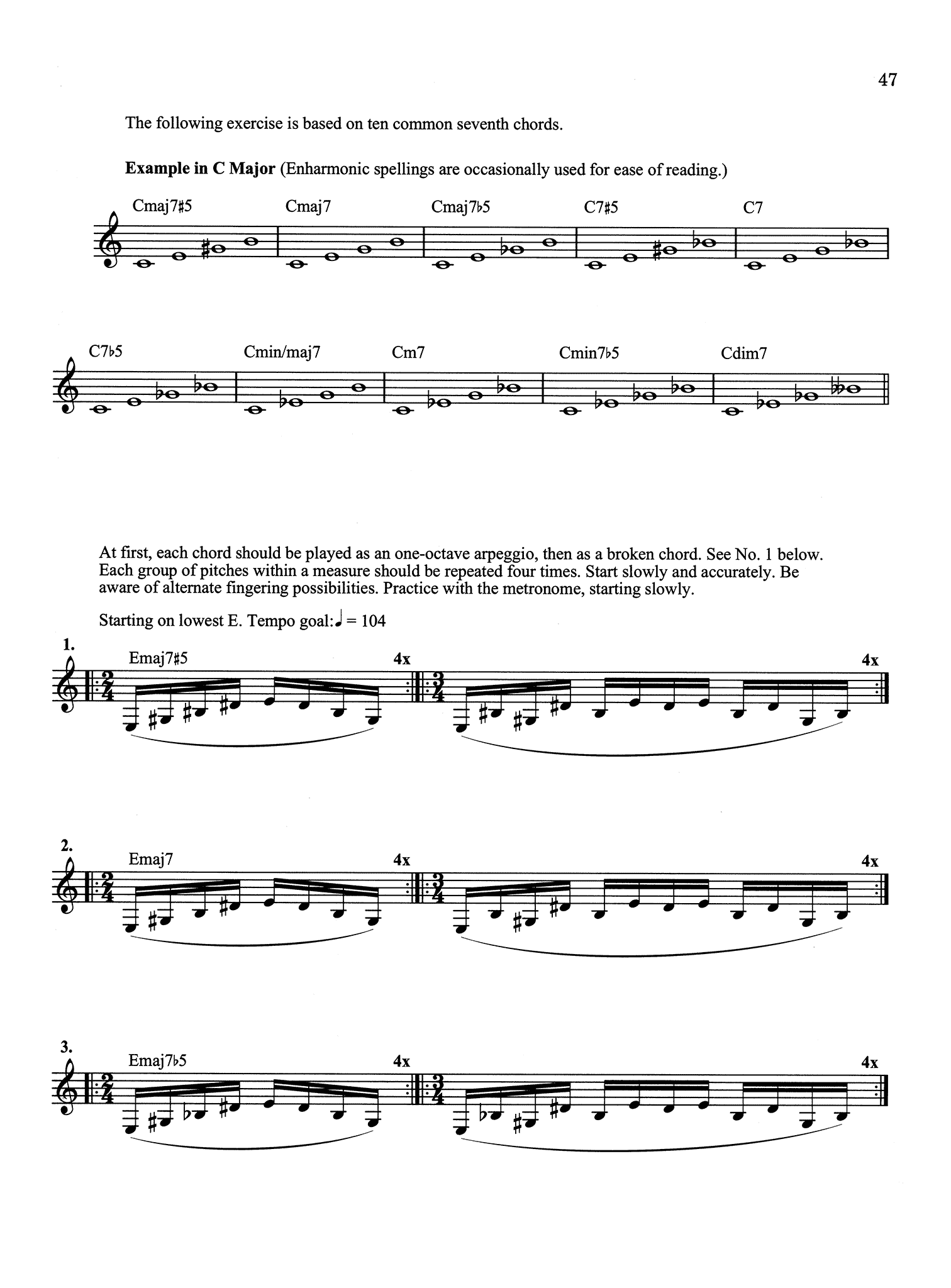The Vandoren Etude and Exercise Book for Clarinet Page 47