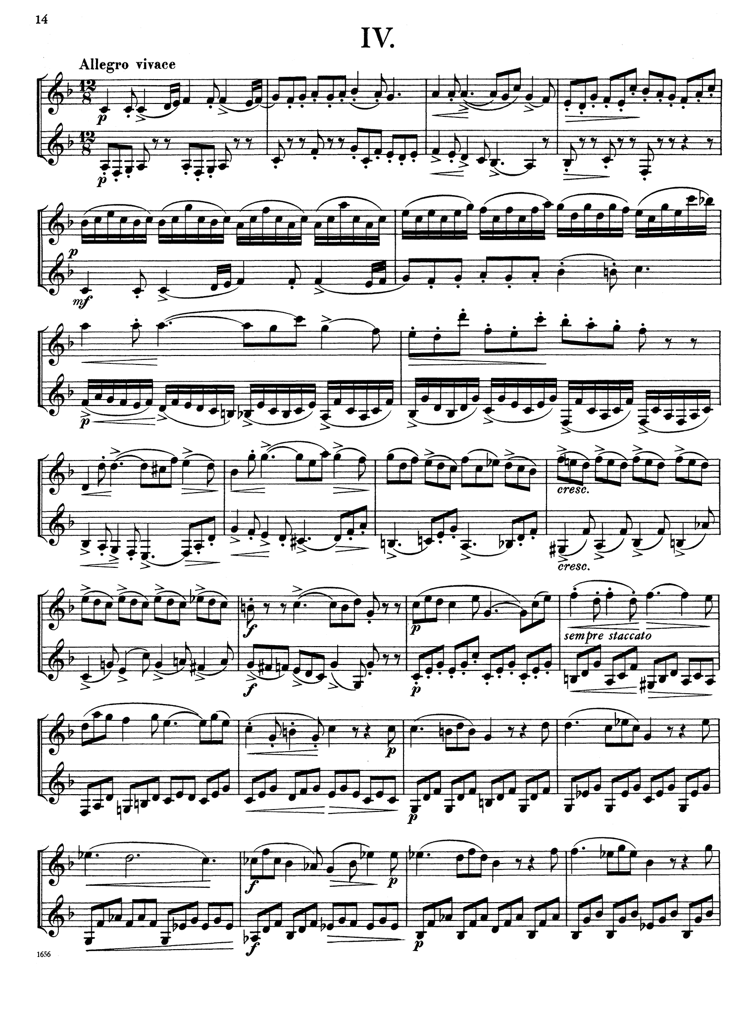 Stark Sonata for 2 Clarinets in E-flat Major, from Clarinet Method, Op. 49, Vol. 2 - Movement 4