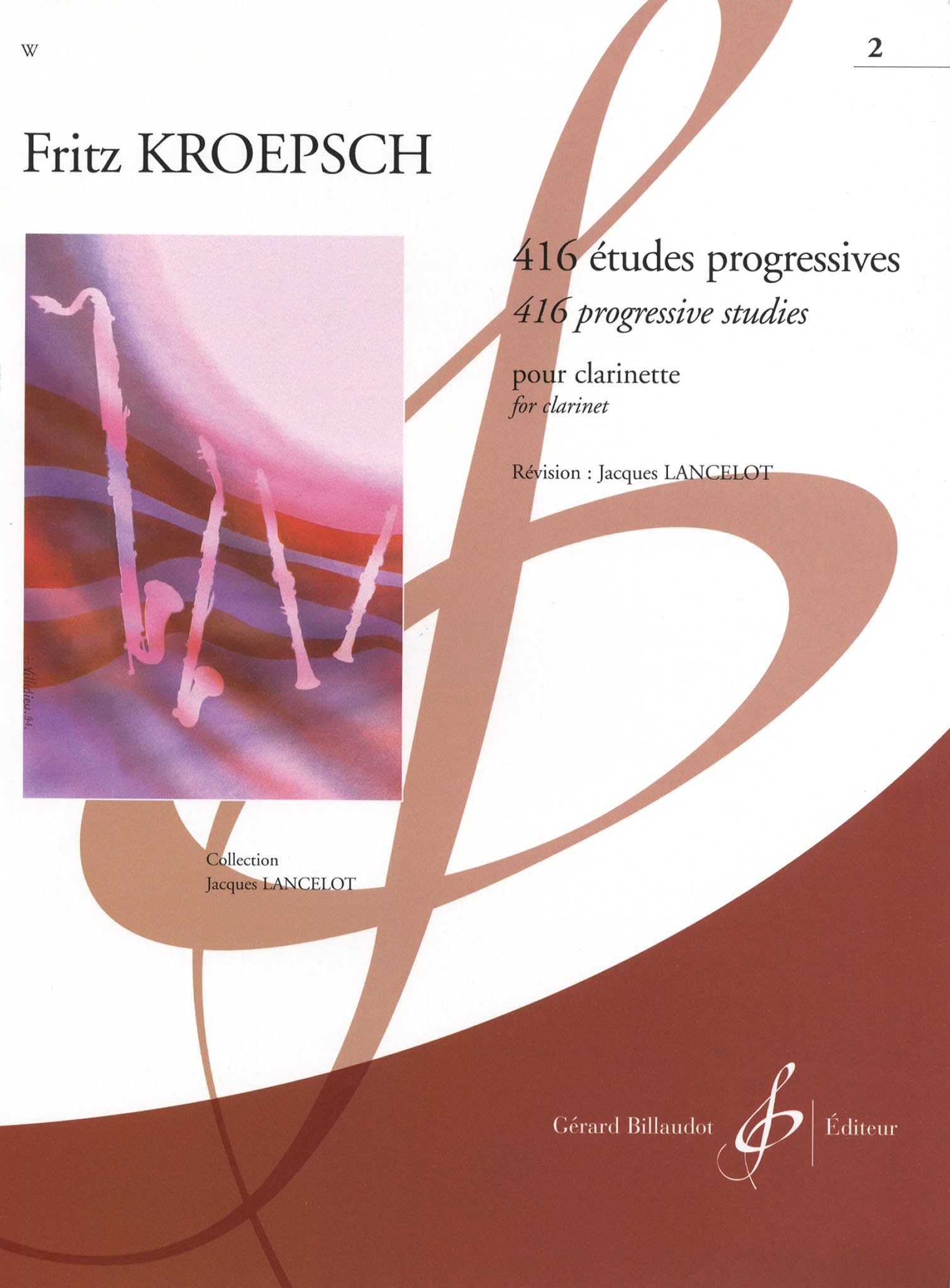416 Progressive Studies for Clarinet, Book 2: 183 Daily Exercises Cover