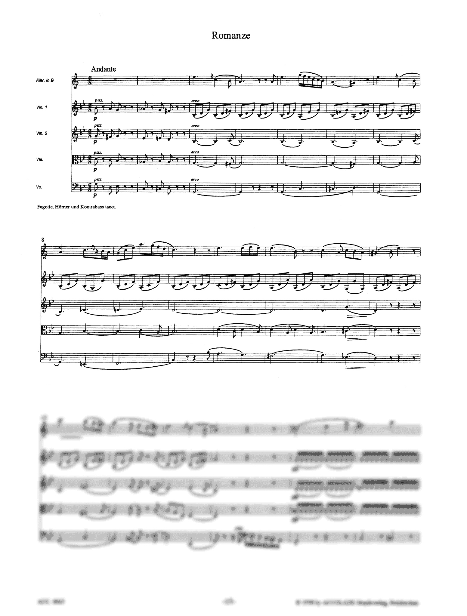 Baermann Clarinet Quintet in E-flat Major, Op. 19 - Movement 2