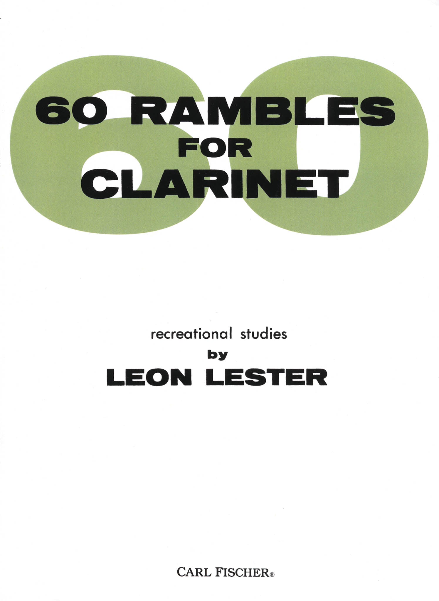 60 Rambles for Clarinet Cover