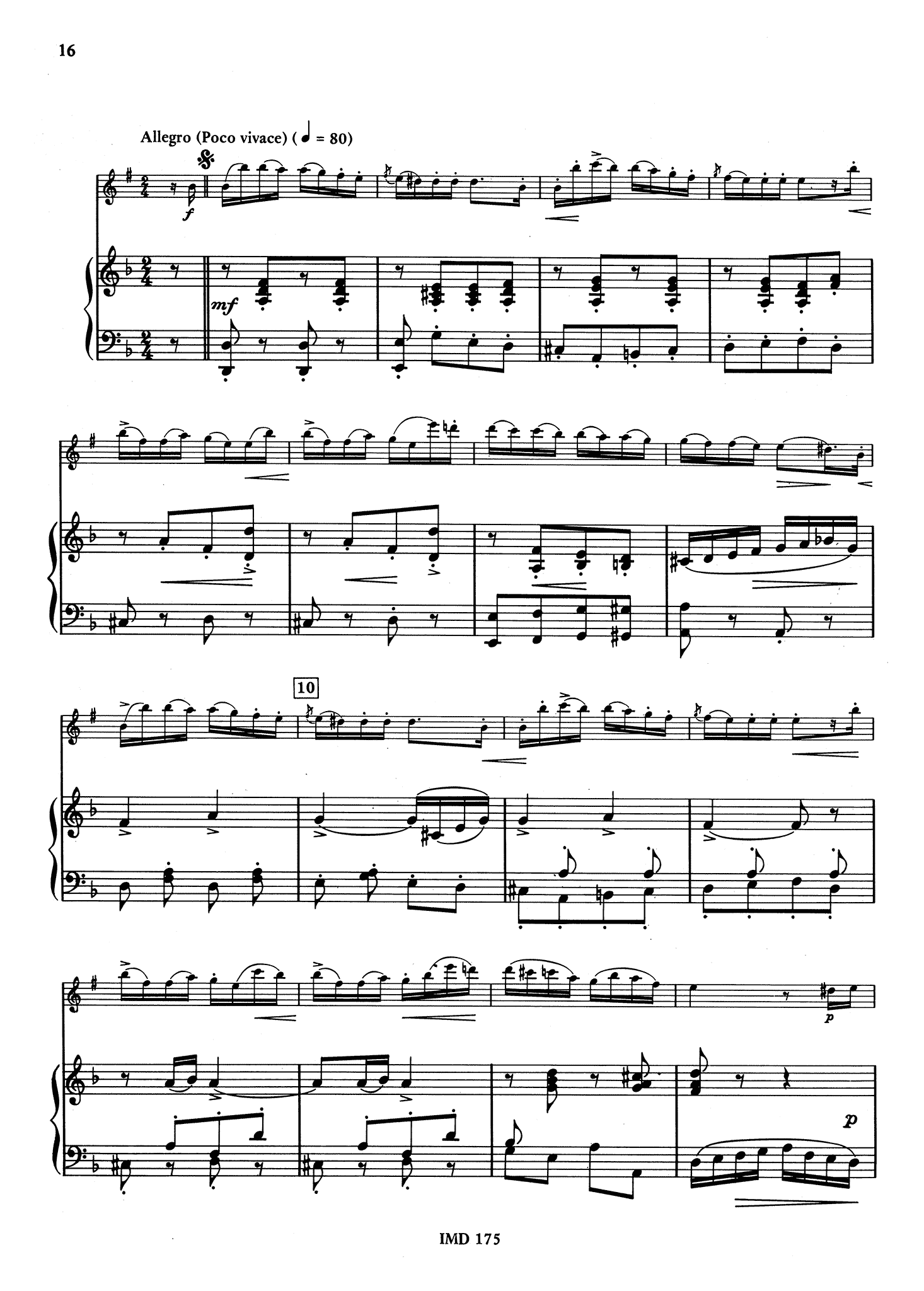 Lefèvre Sonata No. 11 in E Minor - Movement 3
