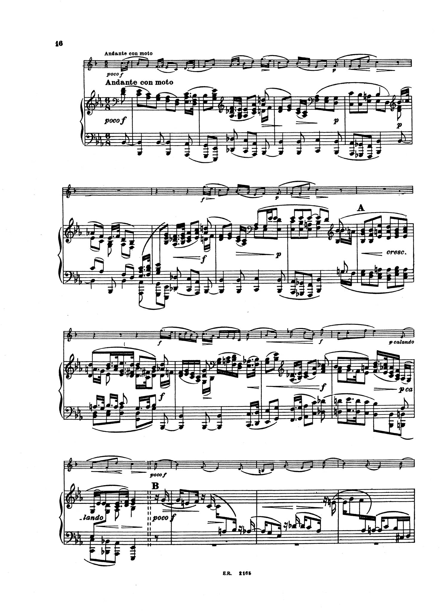 Sonata in E-flat Major, Op. 120 No. 2 - Movement 3