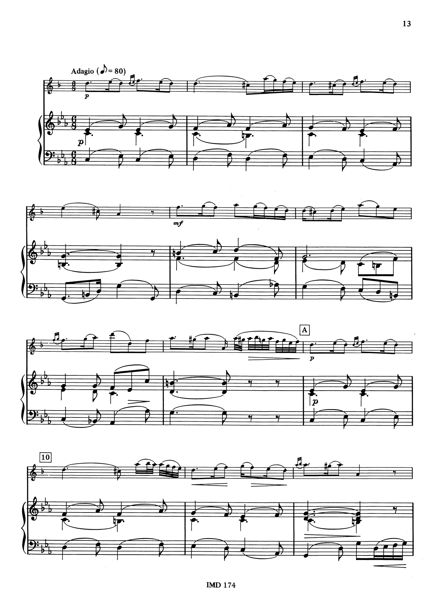 Lefèvre Clarinet Sonata No. 12 in F Major - Movement 2