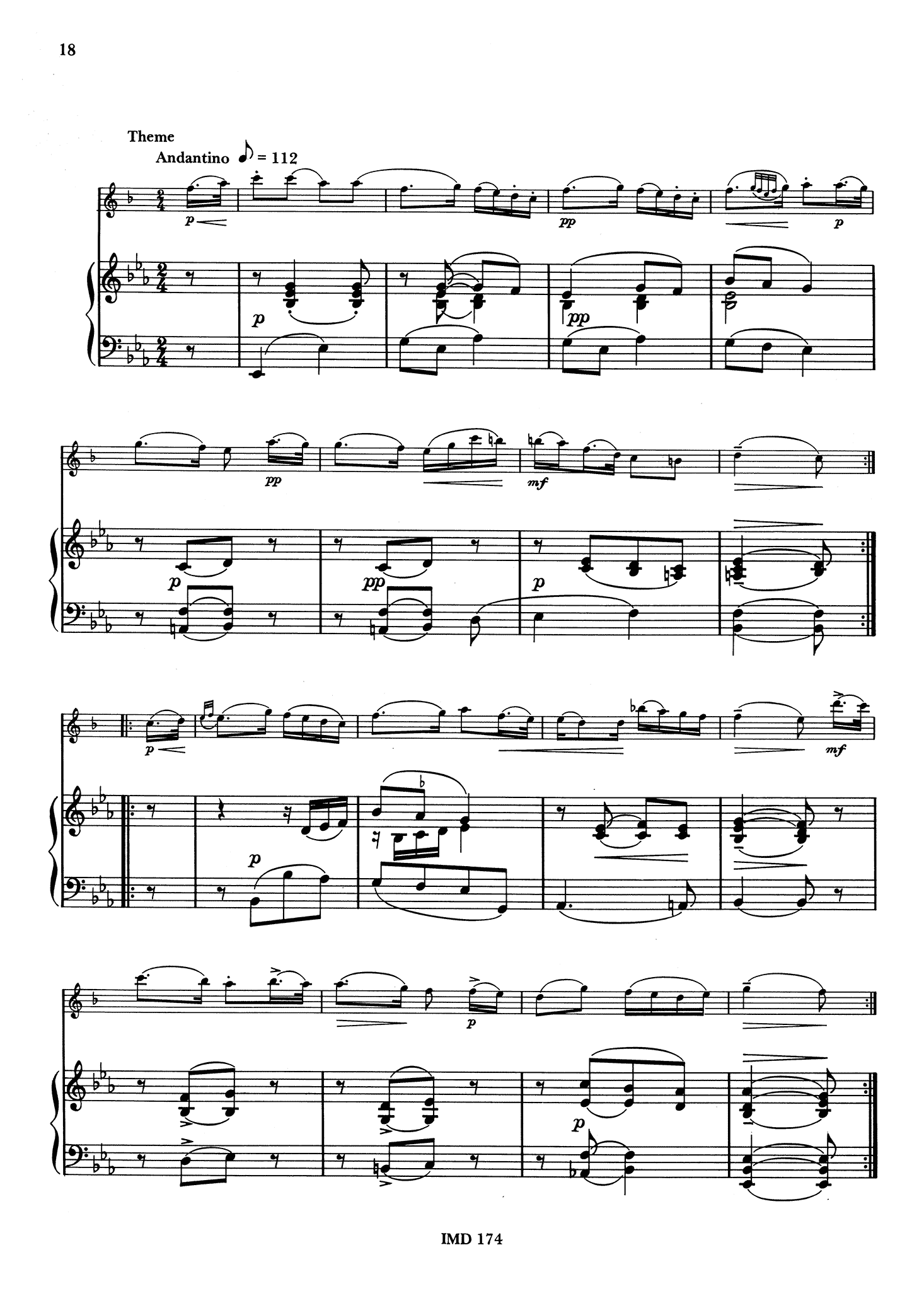 Lefèvre Clarinet Sonata No. 12 in F Major - Movement 3