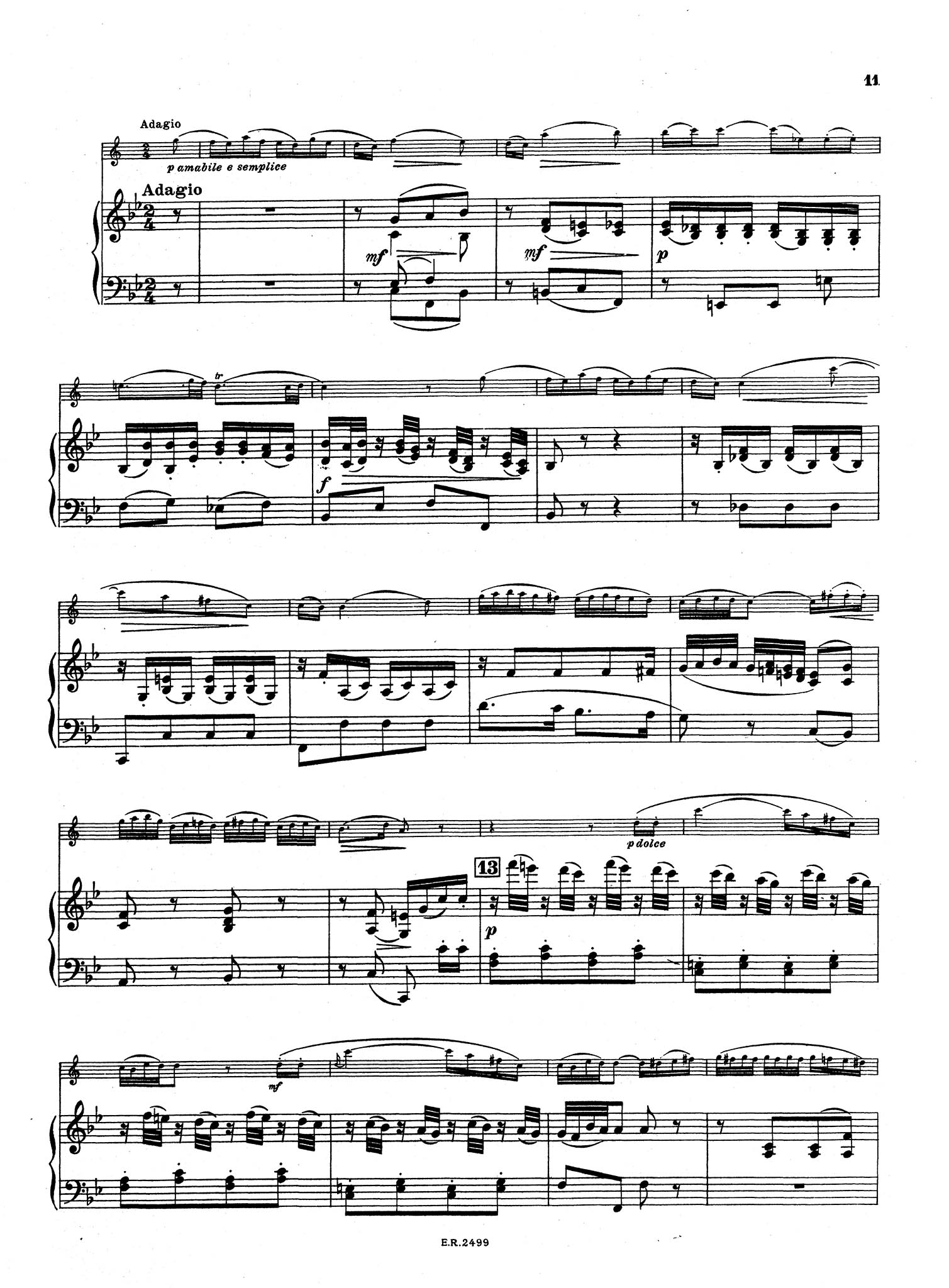 Violin Concerto No. 5, K 219 - Movement 2