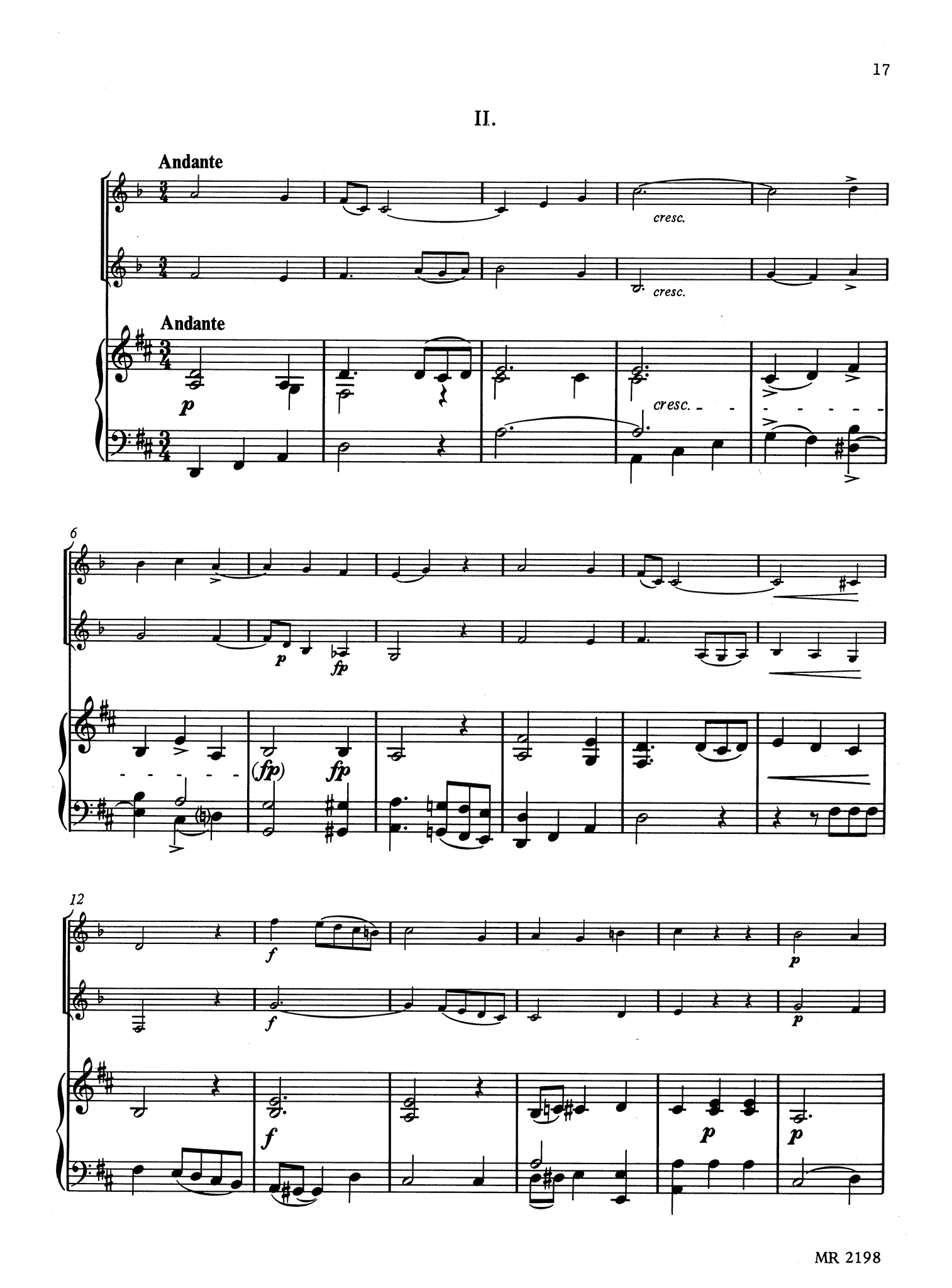 Backofen Sinfonia Concertante, Op. 10 - Movement 2
