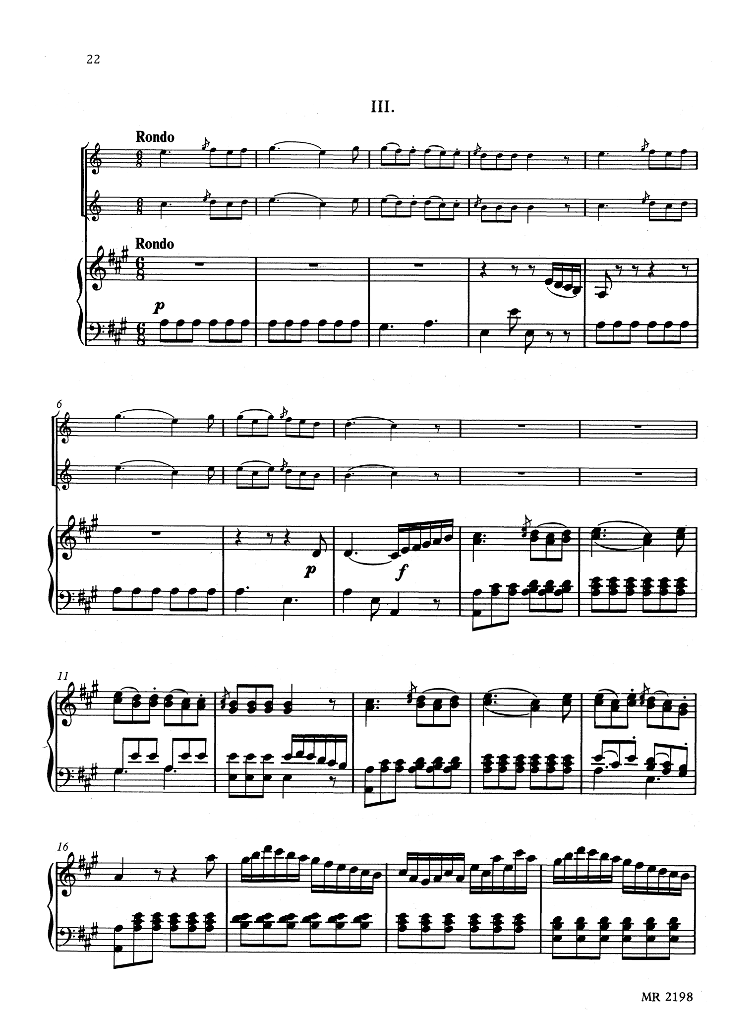 Backofen Sinfonia Concertante, Op. 10 - Movement 3