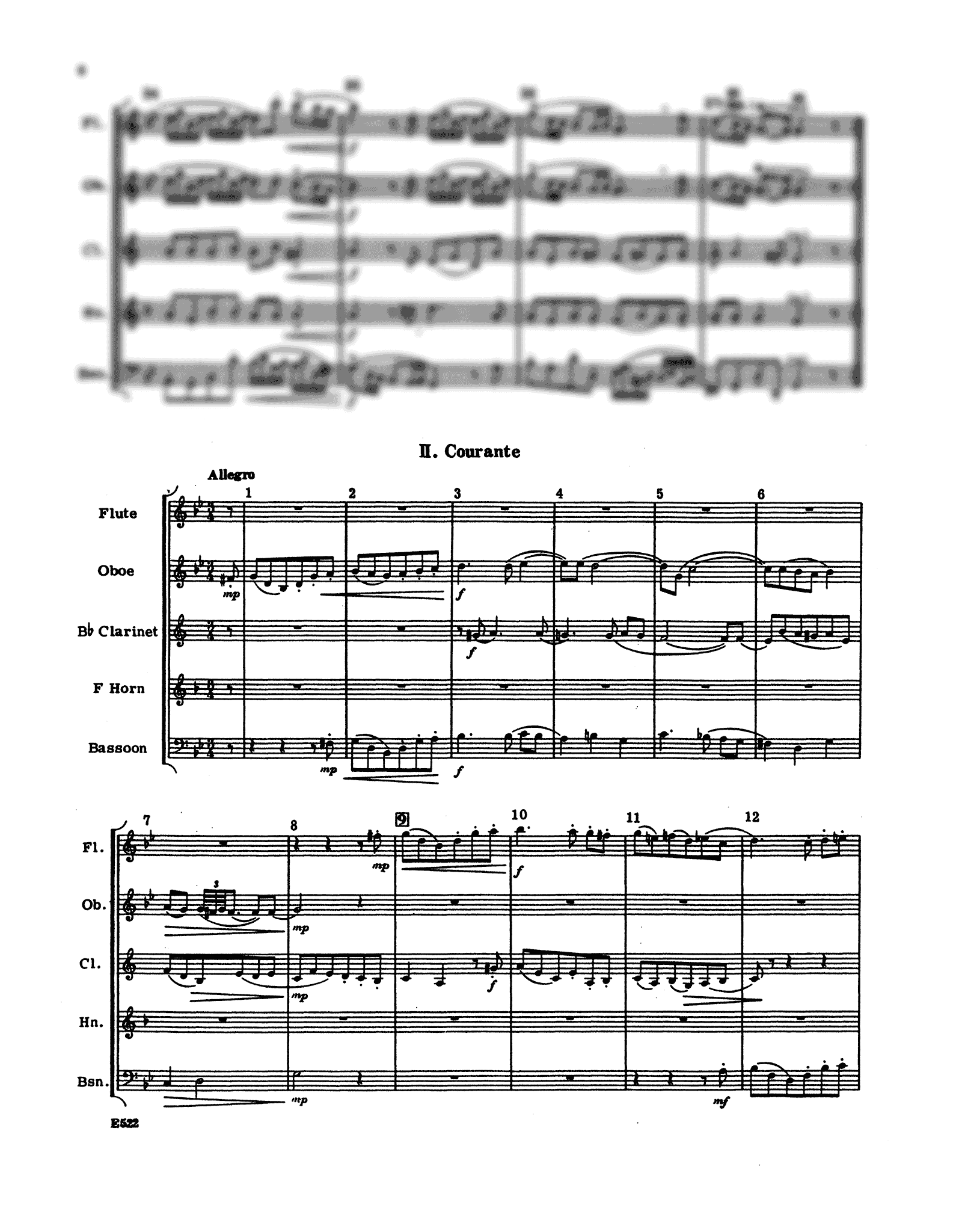 Handel Suite in G Minor, HWV 452 wind quintet arrangement - Movement 2