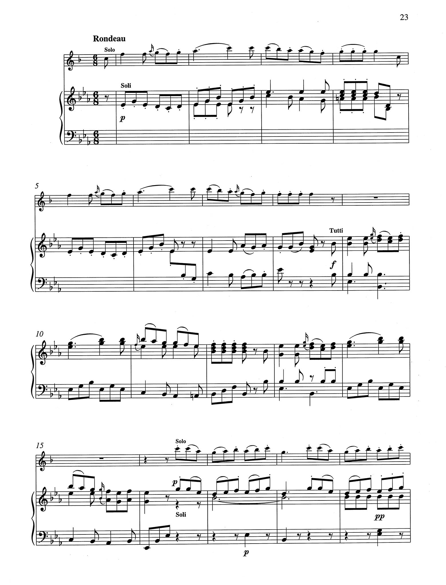 Clarinet Concerto No. 6 (Kaiser) in E-flat Major - Movement 3
