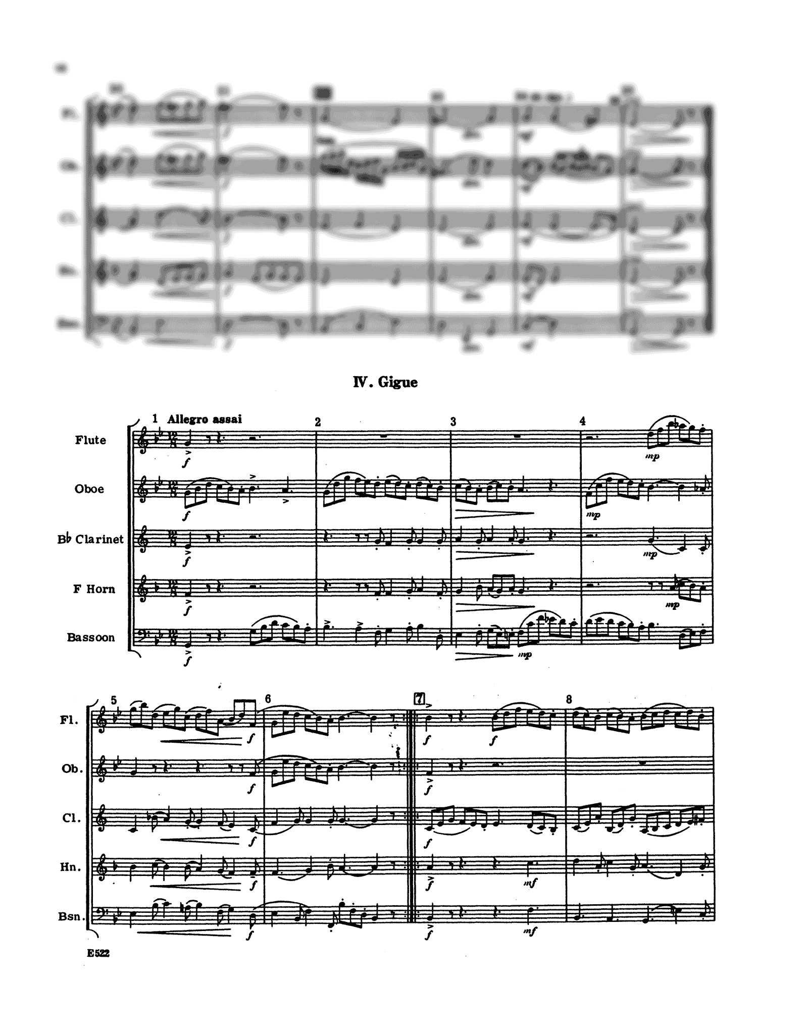 Handel Suite in G Minor, HWV 452 wind quintet arrangement - Movement 4