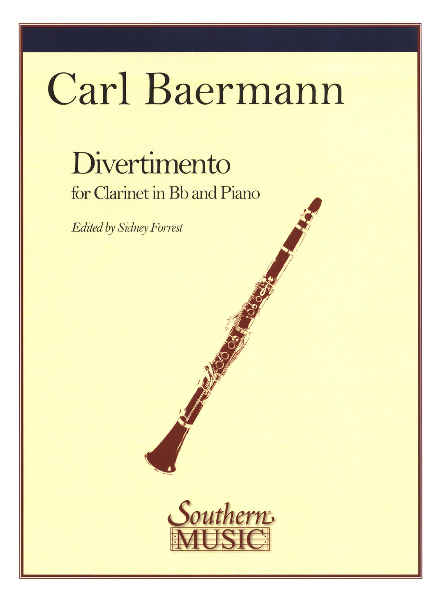 Carl Baermann Divertimento clarinet and piano cover
