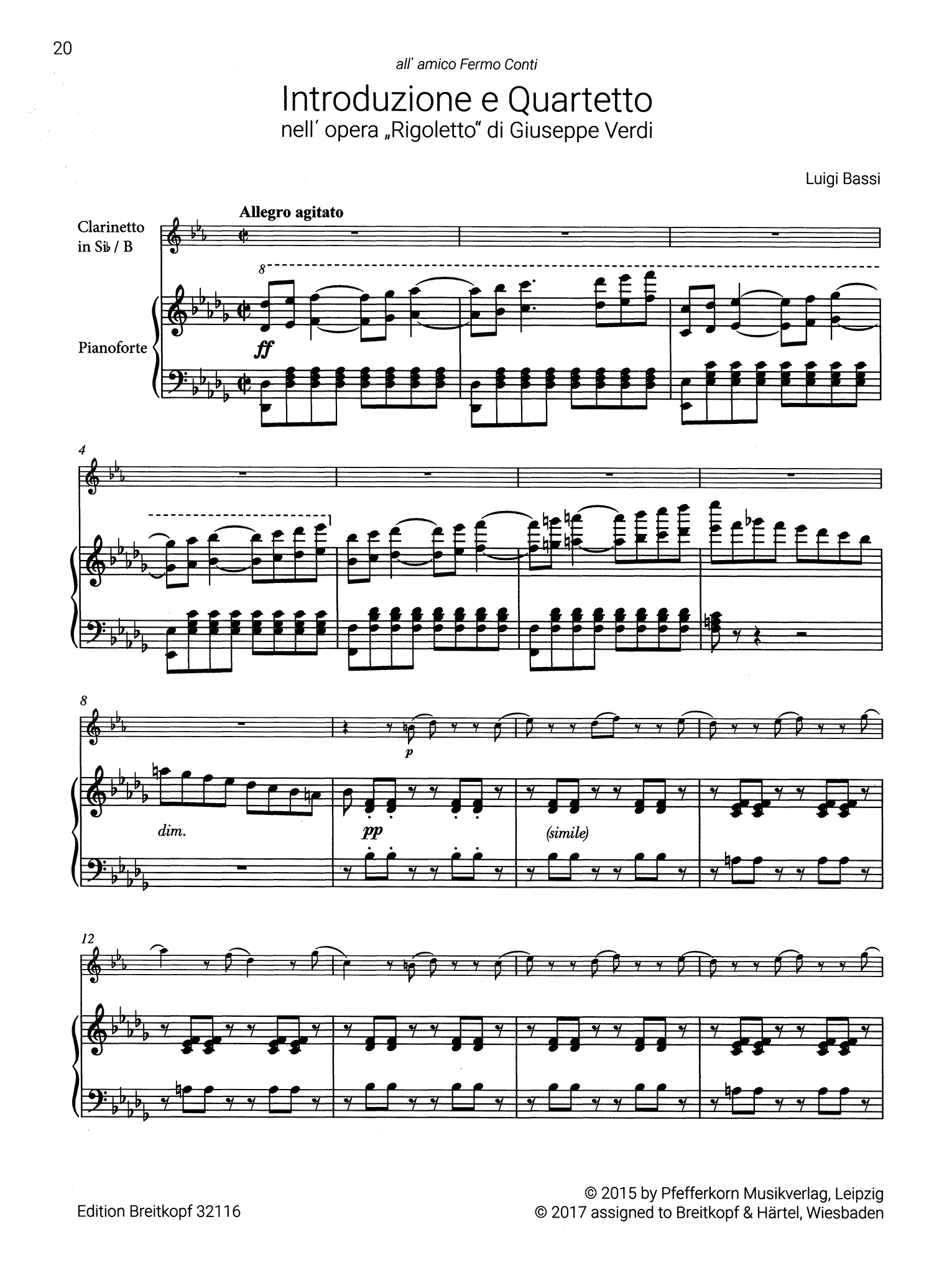 Bassi Introduction & Quartet after Verdi's Rigoletto Score