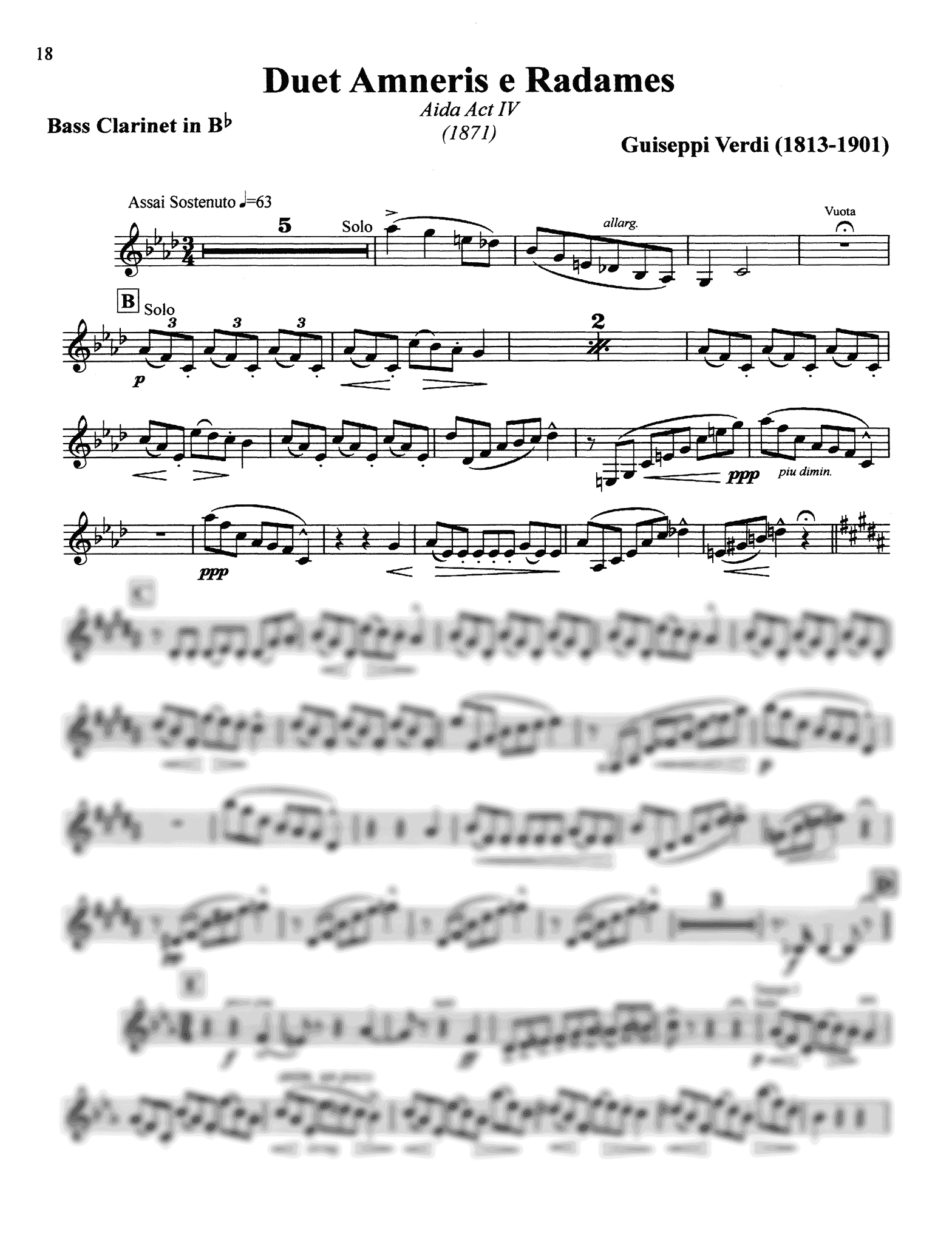 Symphonic Repertoire for the Bass Clarinet, Volume 1 Page 18