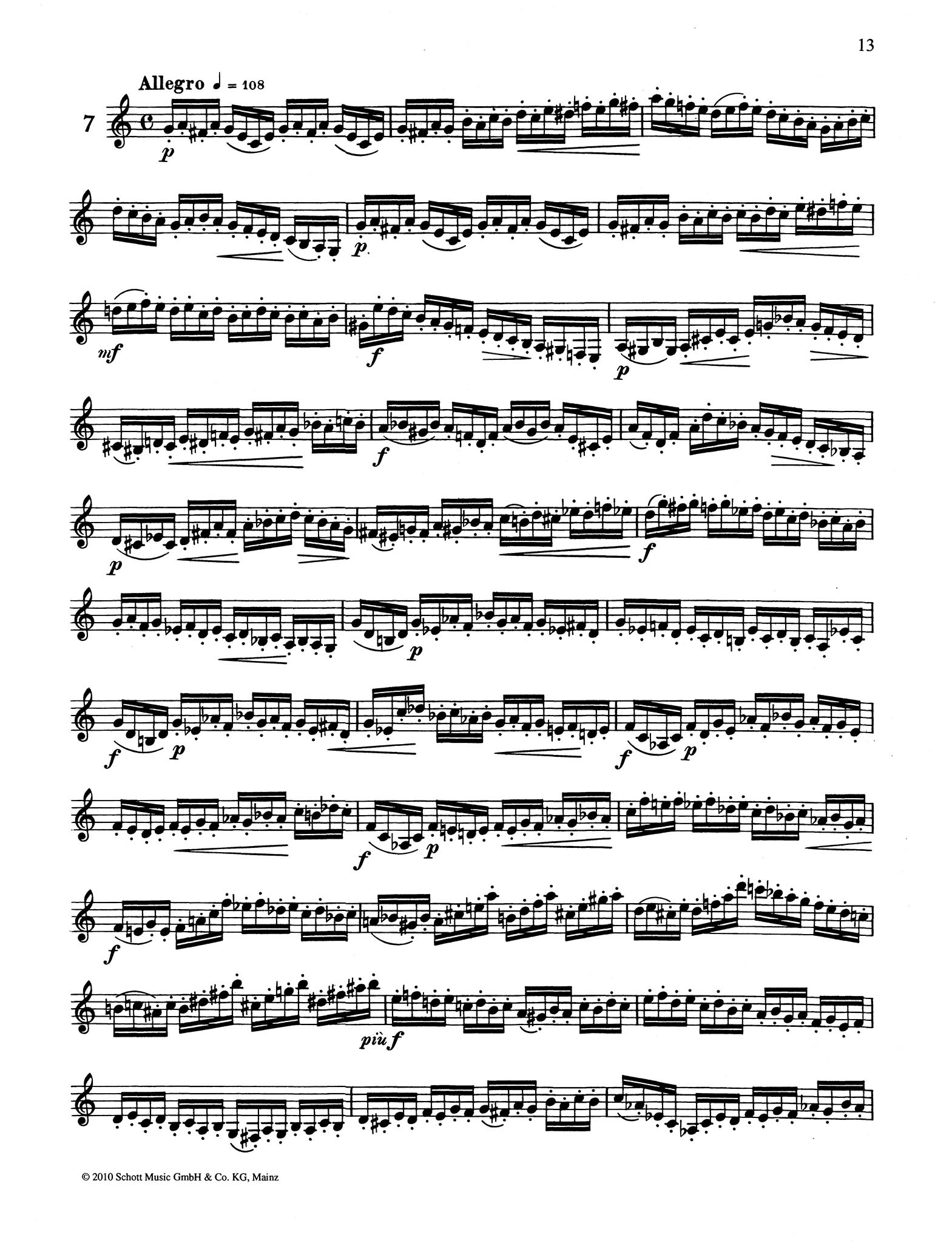 48 Studies for Clarinet Page 13