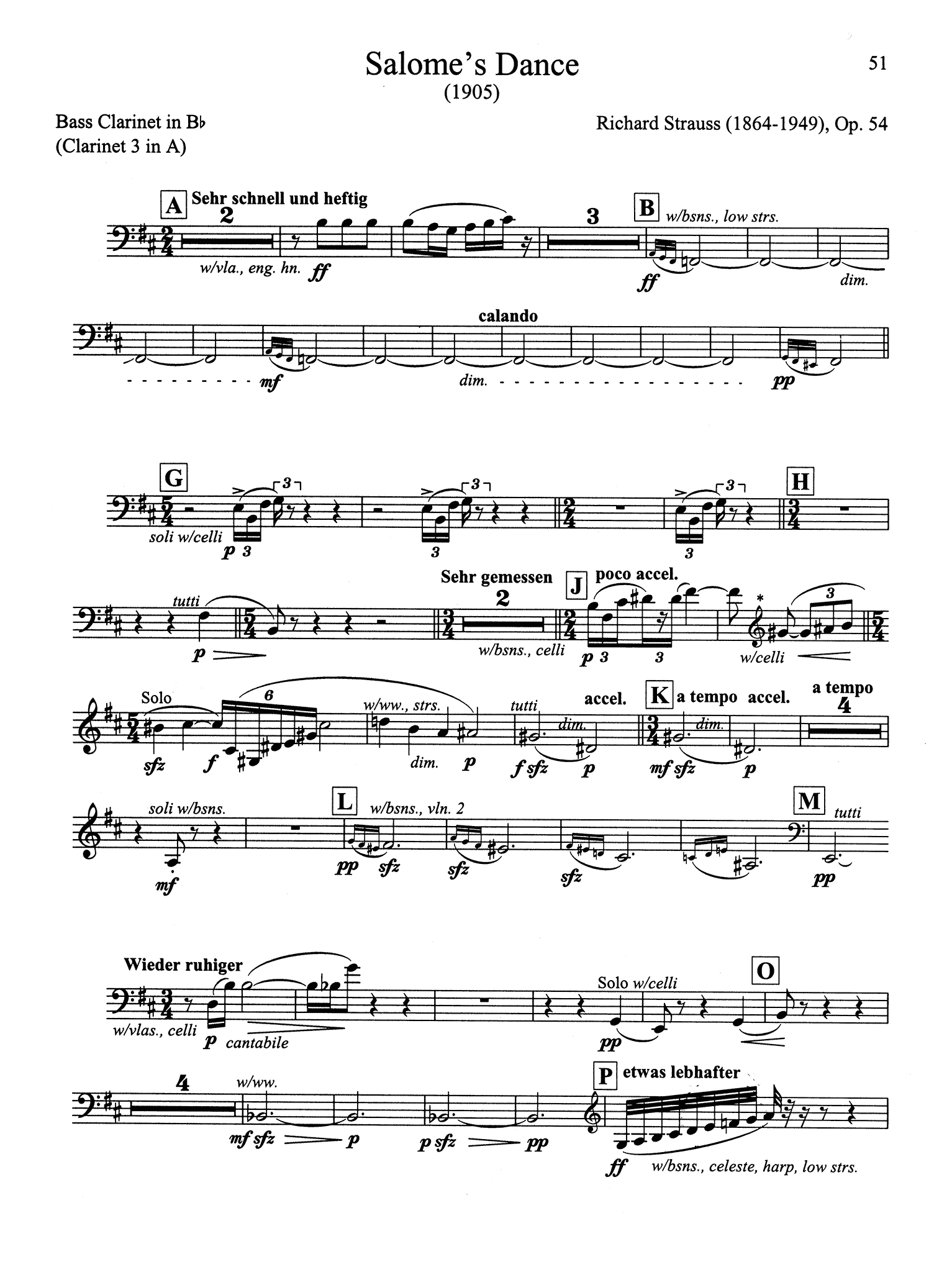 Symphonic Repertoire for the Bass Clarinet, Volume 2 Page 51