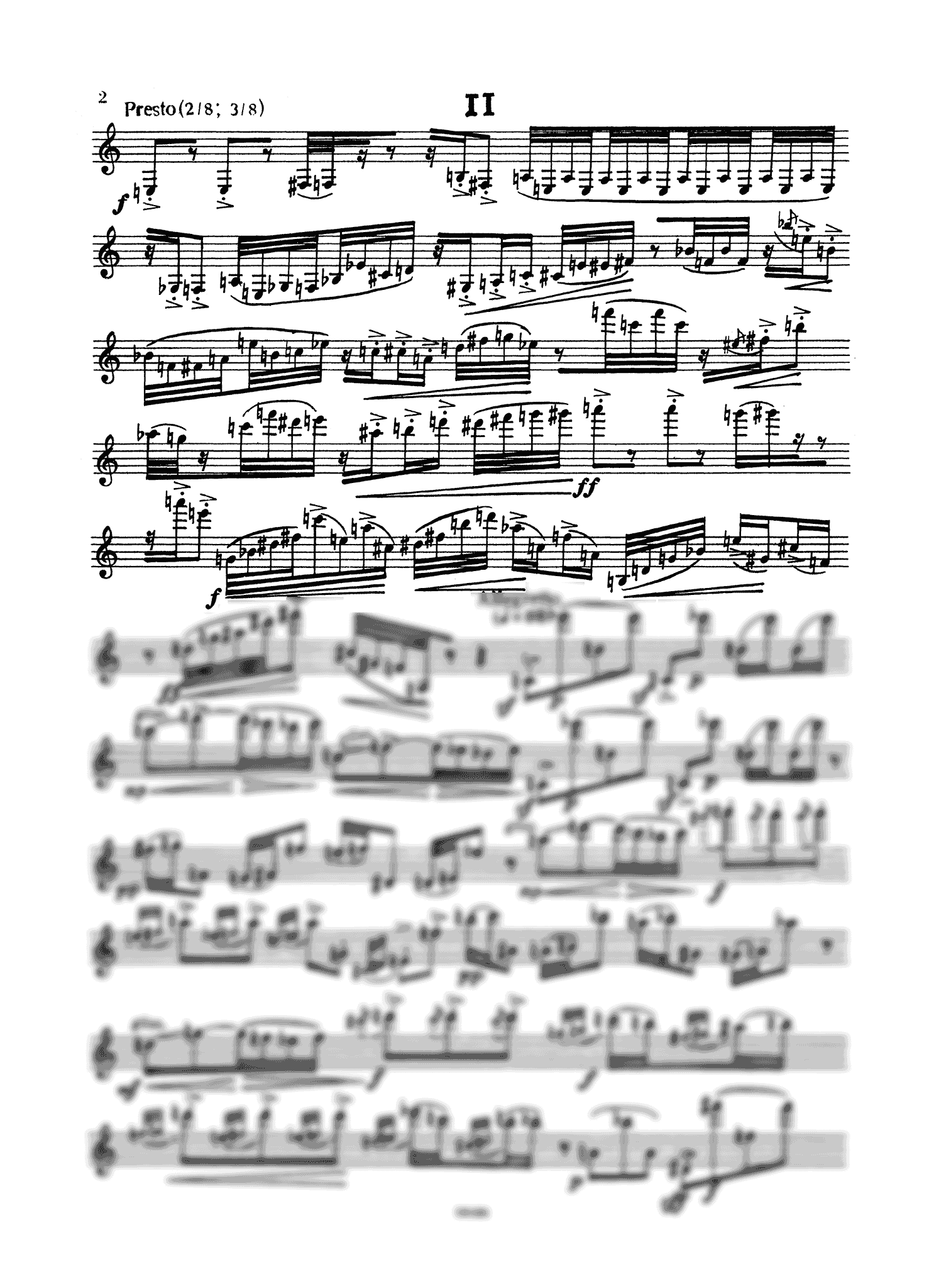 Bucchi Concert for solo clarinet - Movement 2