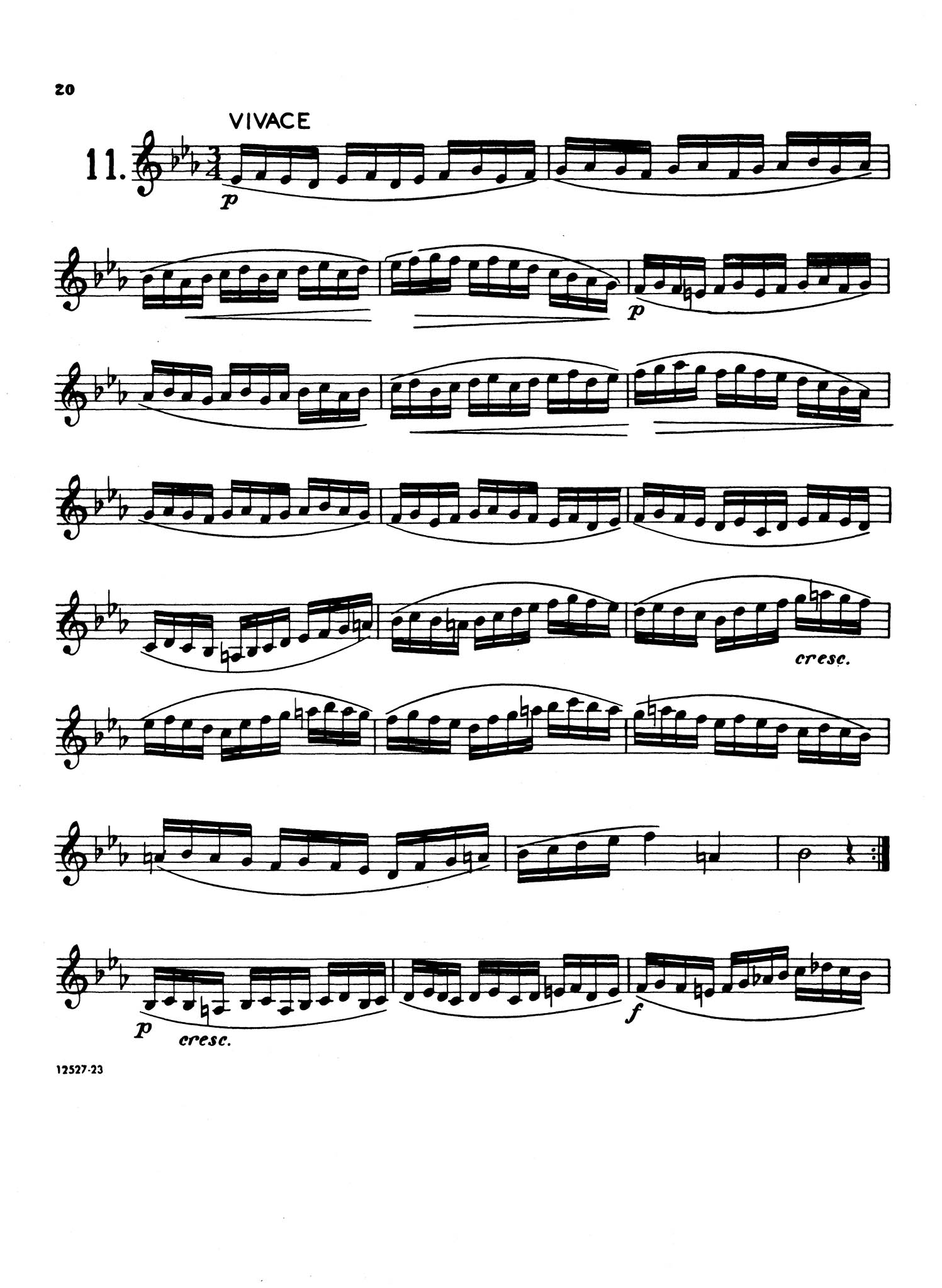 12 Etudes for Clarinet Page 20