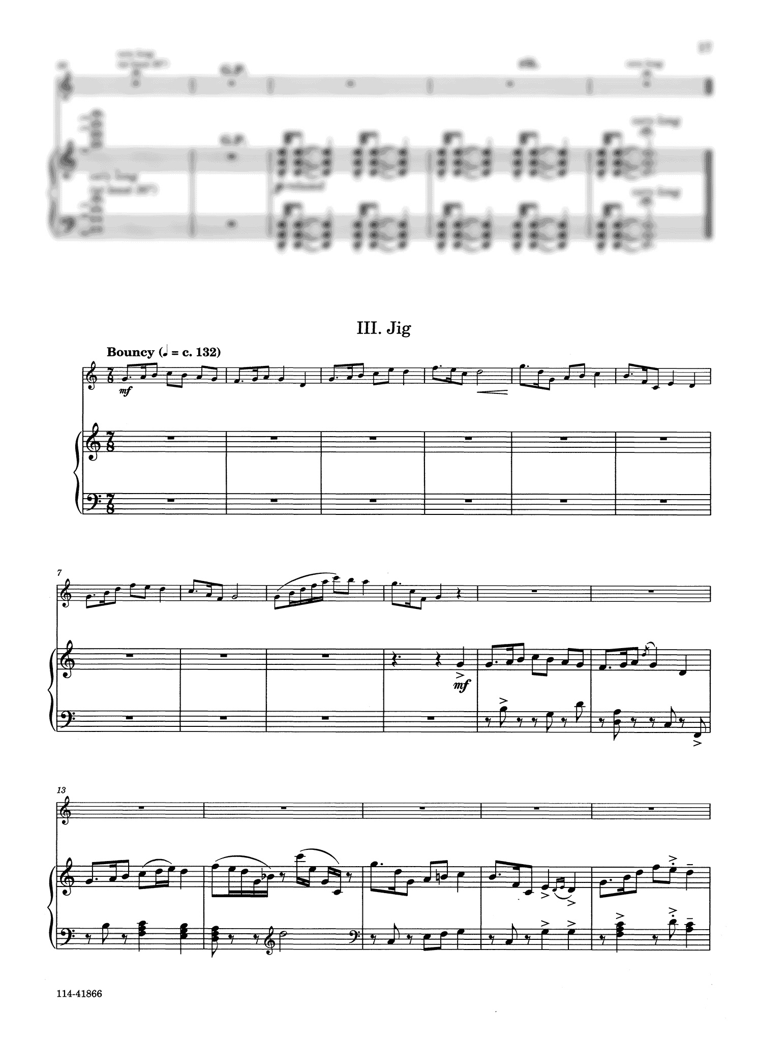 Sean Osborn Sonata for E-flat Clarinet & Piano - Movement 3