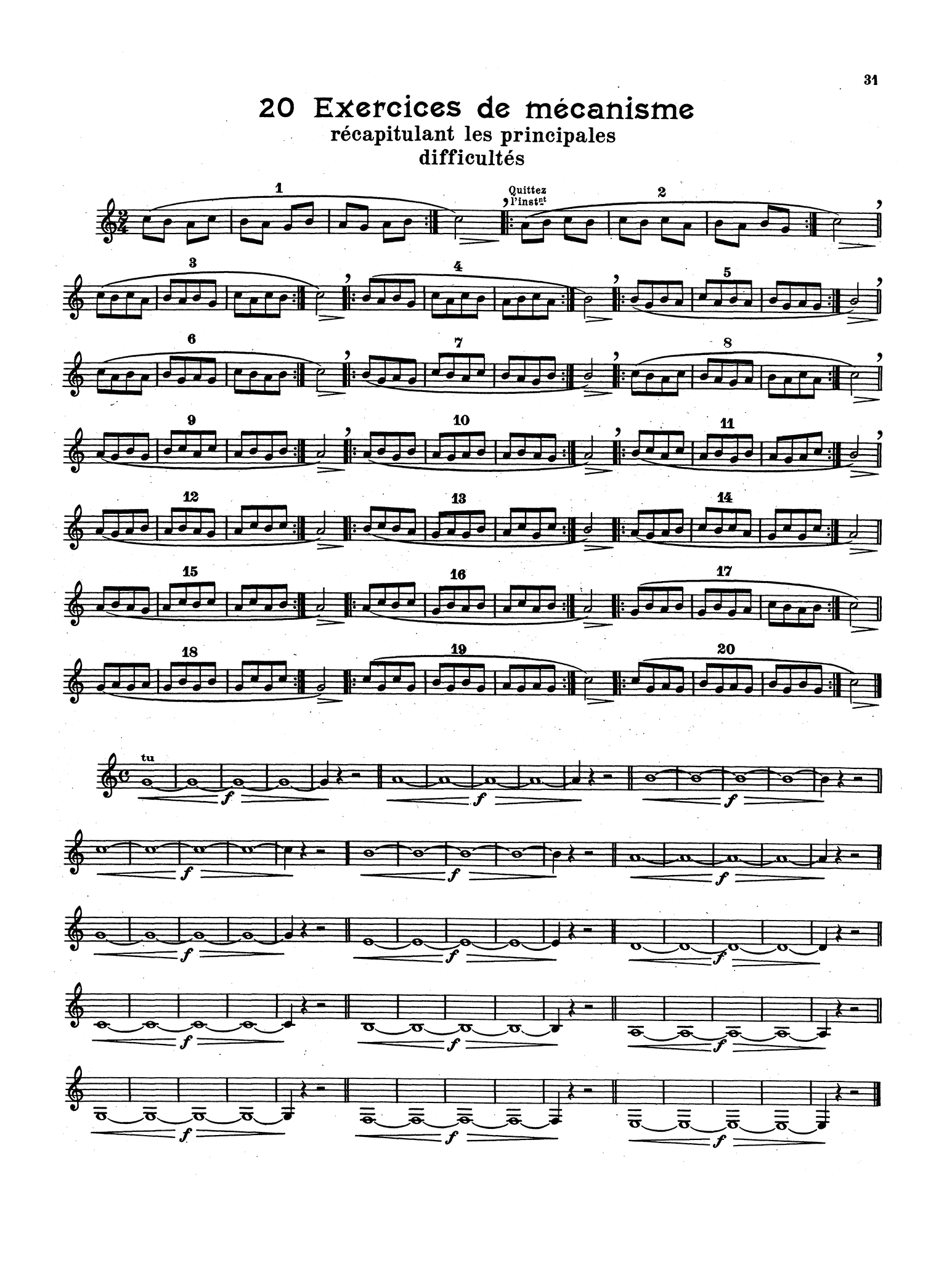 Progressive and Complete Method for the Clarinet, Book 1 Page 31