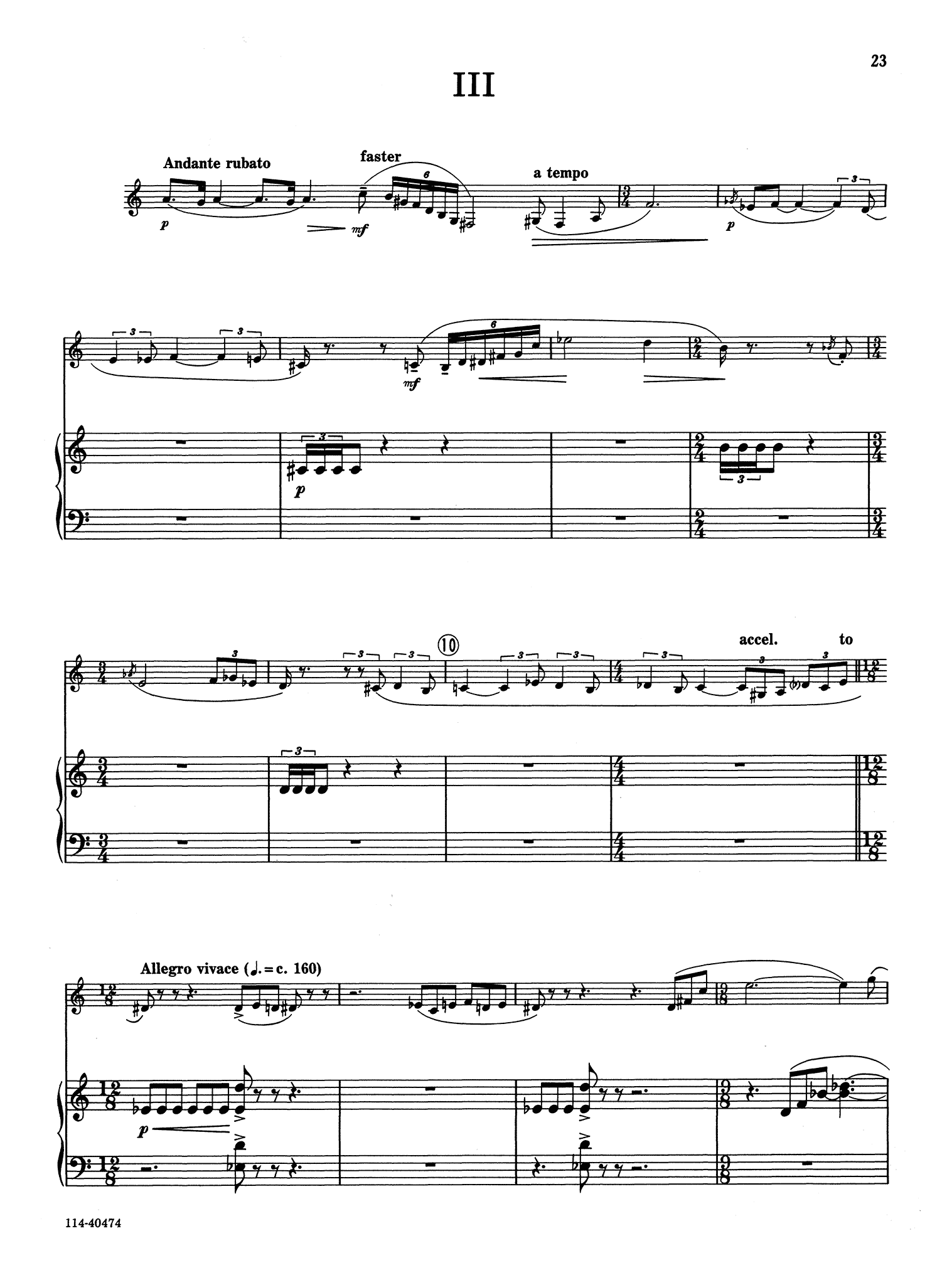 Katherine Hoover Clarinet Concerto, Op. 38 - Movement 3