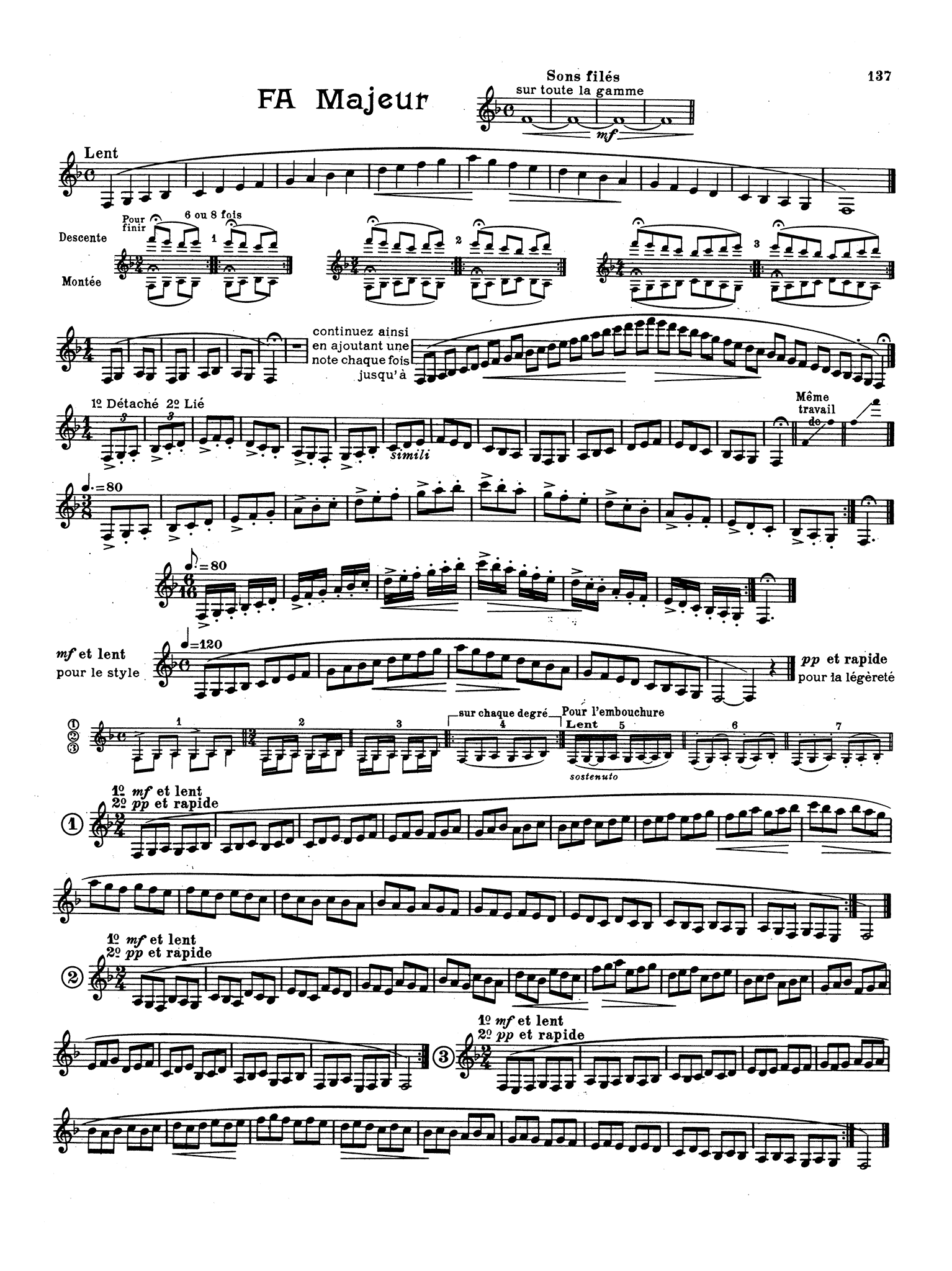 Progressive and Complete Method for the Clarinet, Book 1 Page 137