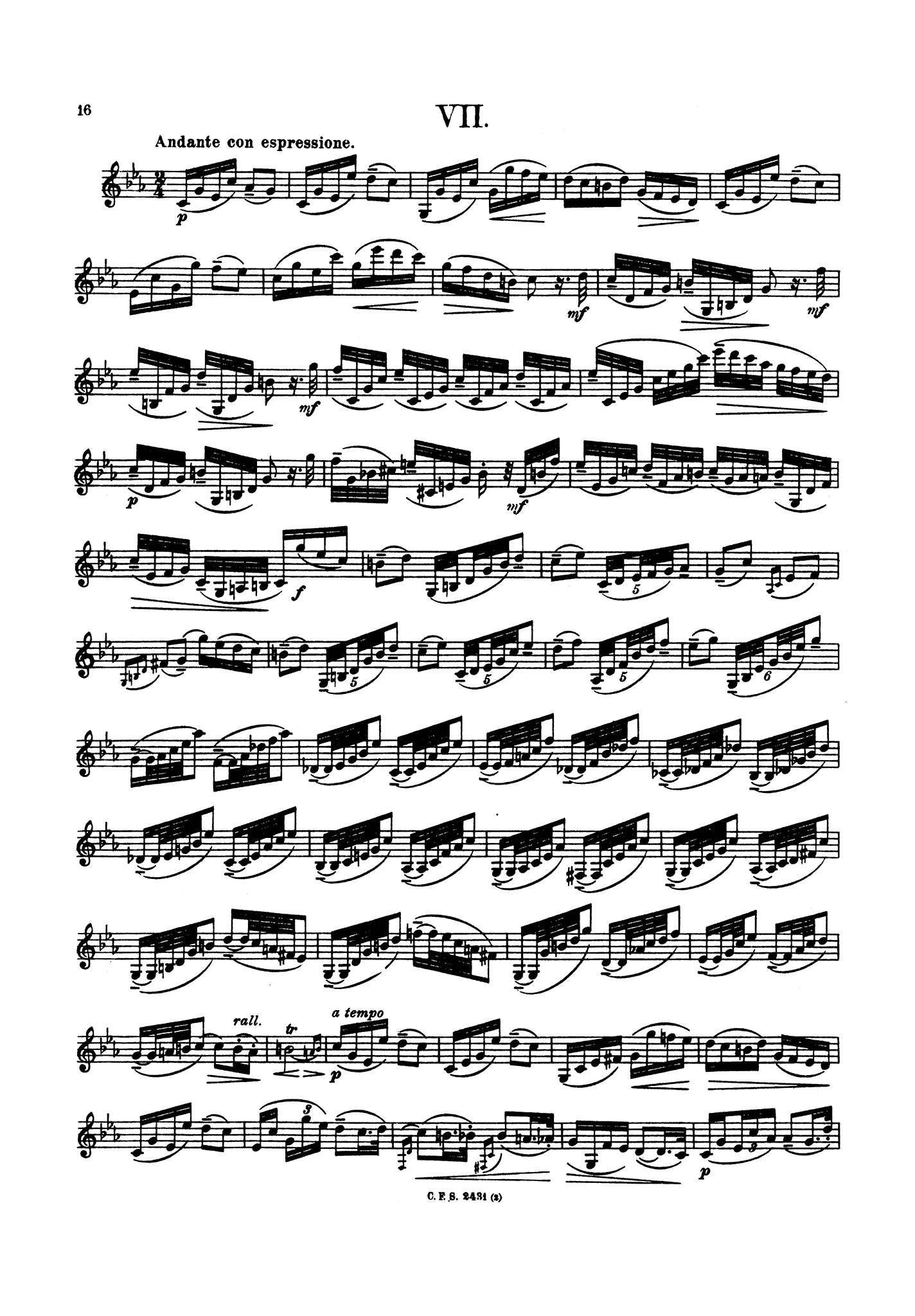Stark Clarinet Method, Op. 51 24 Grand Virtuoso-Studies Book 1 page 16