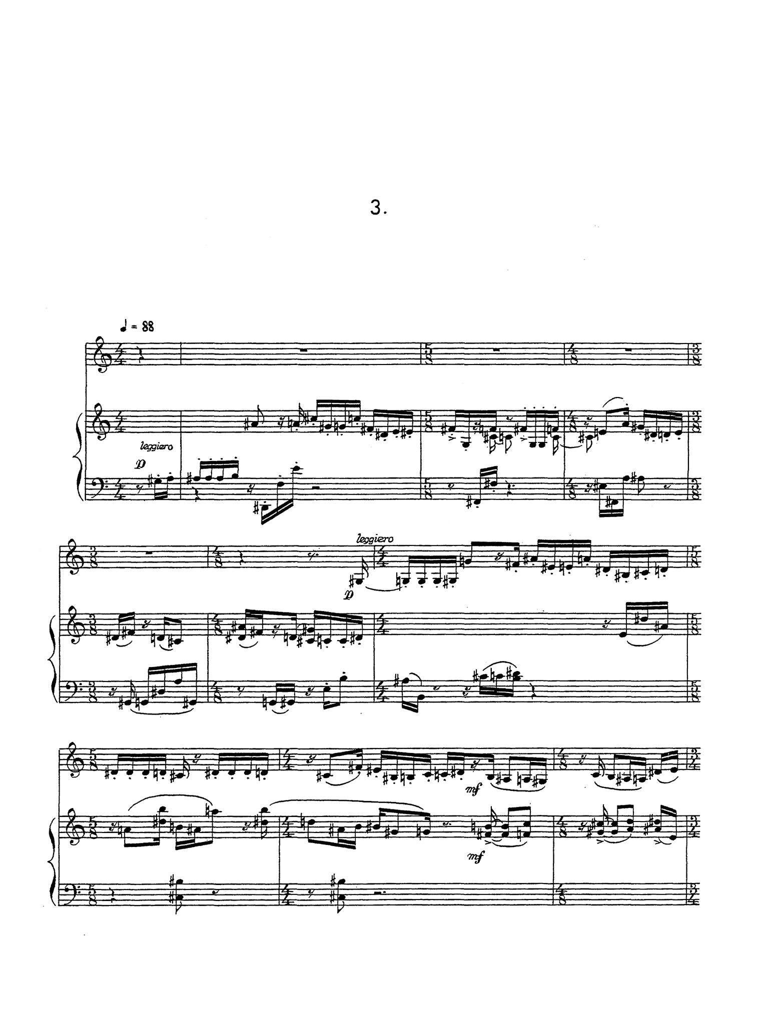 Walker Perimeters clarinet and piano - Movement 3