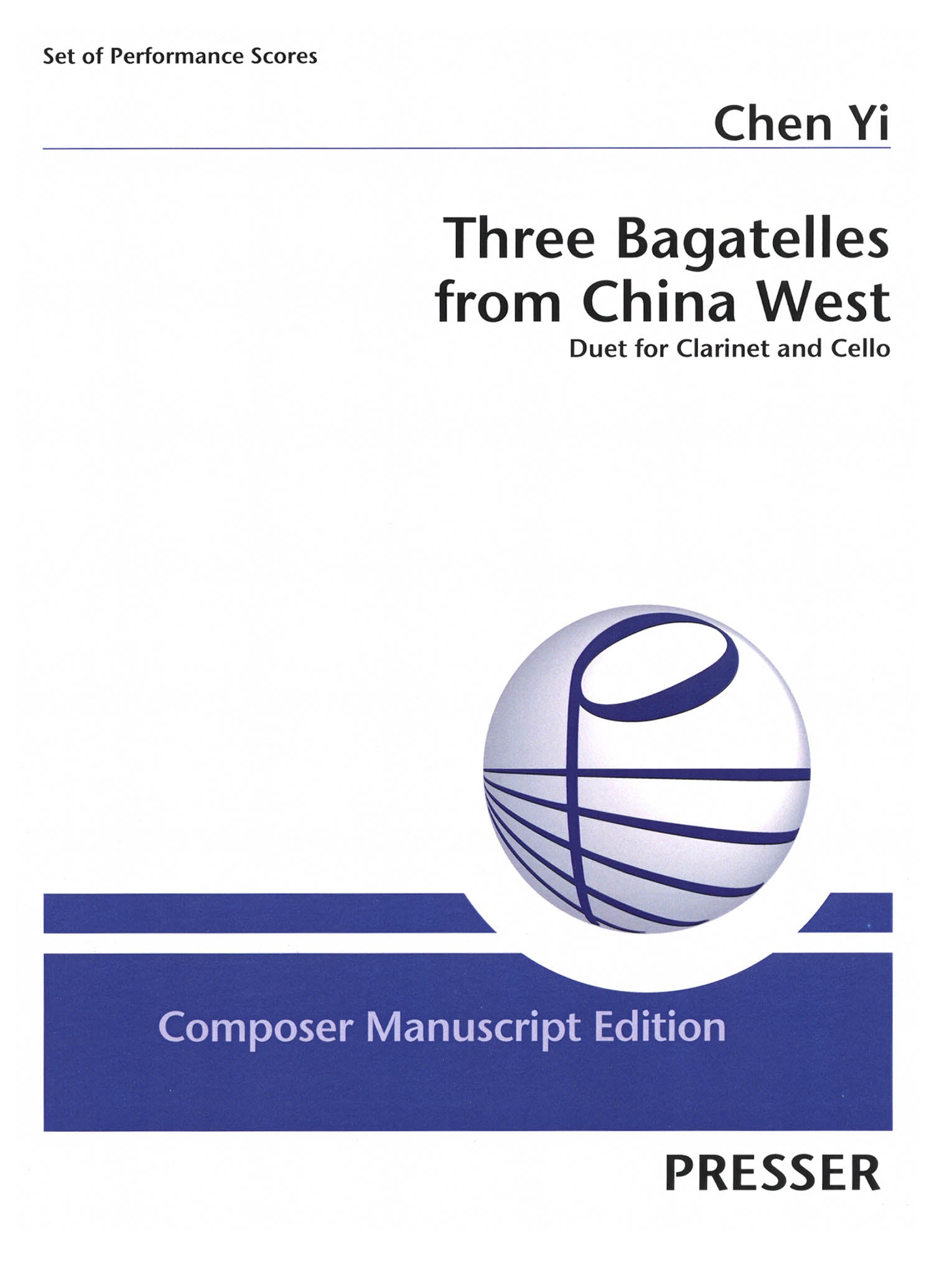 Chen Yi Three Bagatelles from China West clarinet and cello duet cover