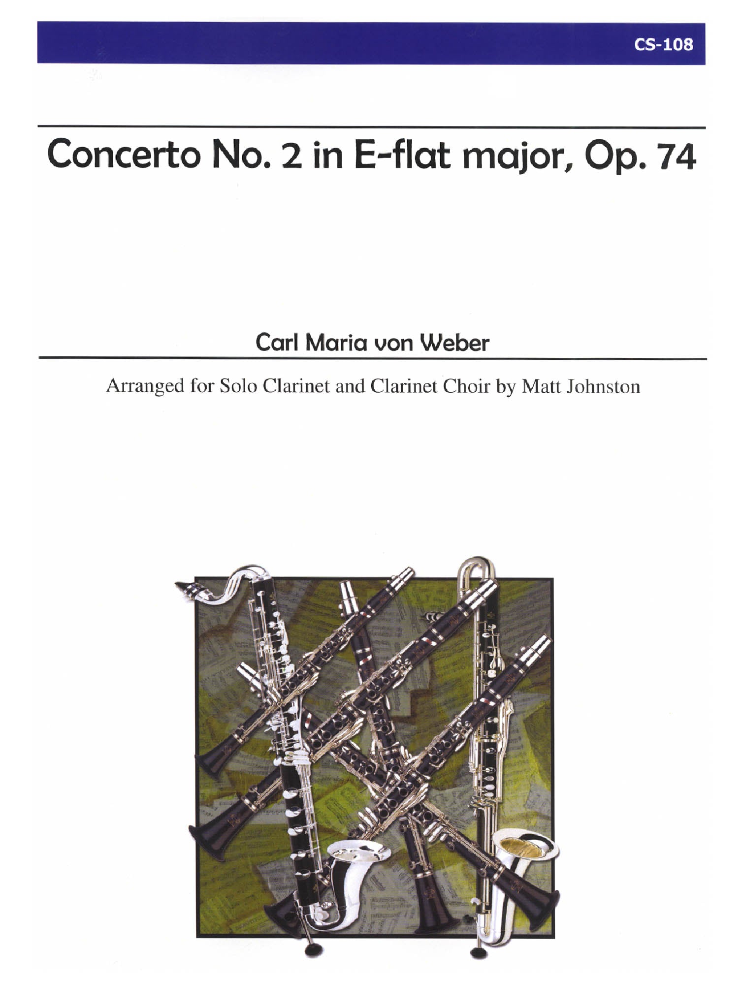 Weber Clarinet Concerto No. 2 for Clarinet Choir Cover