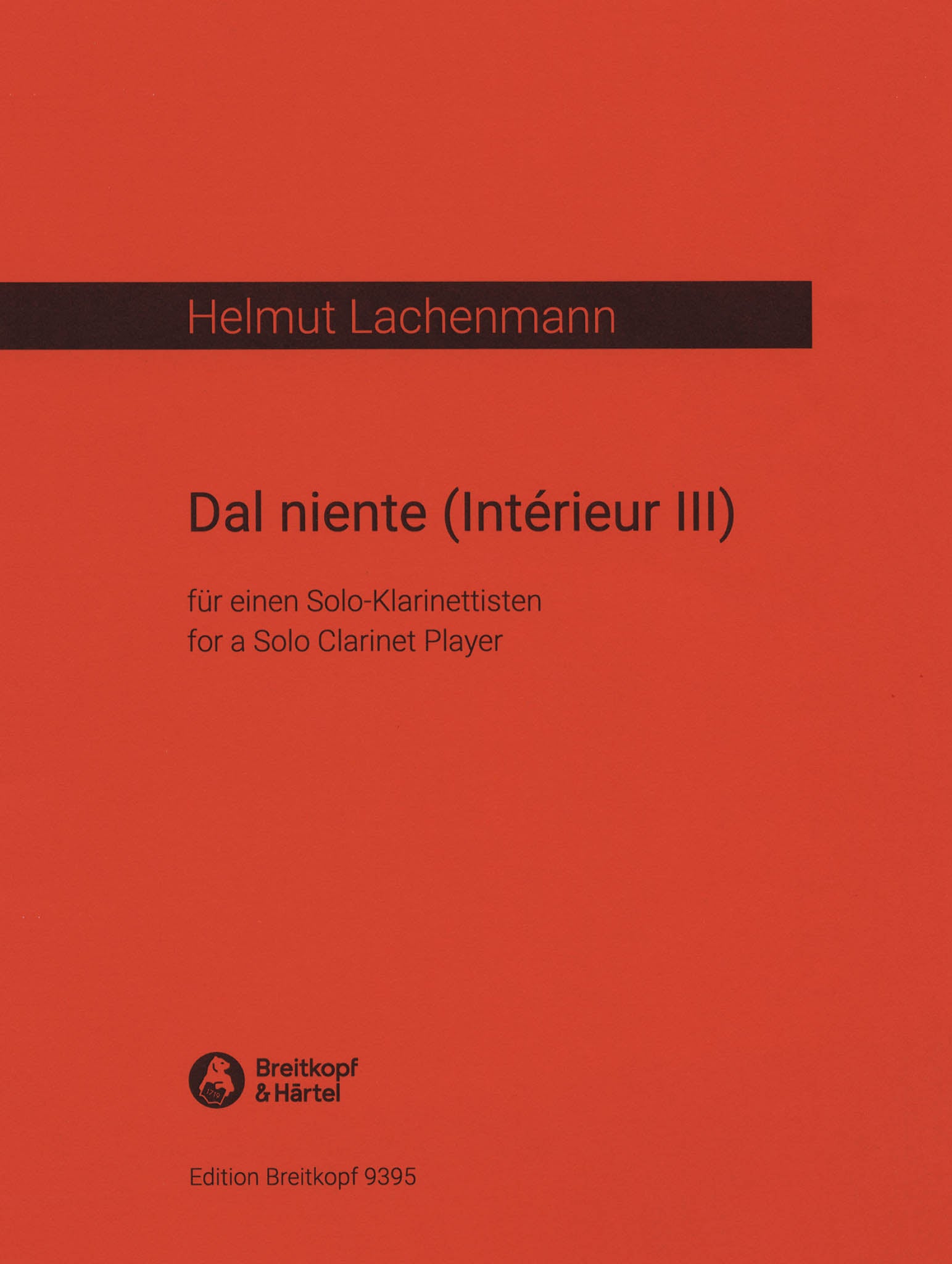 Lachenmann Dal niente Cover