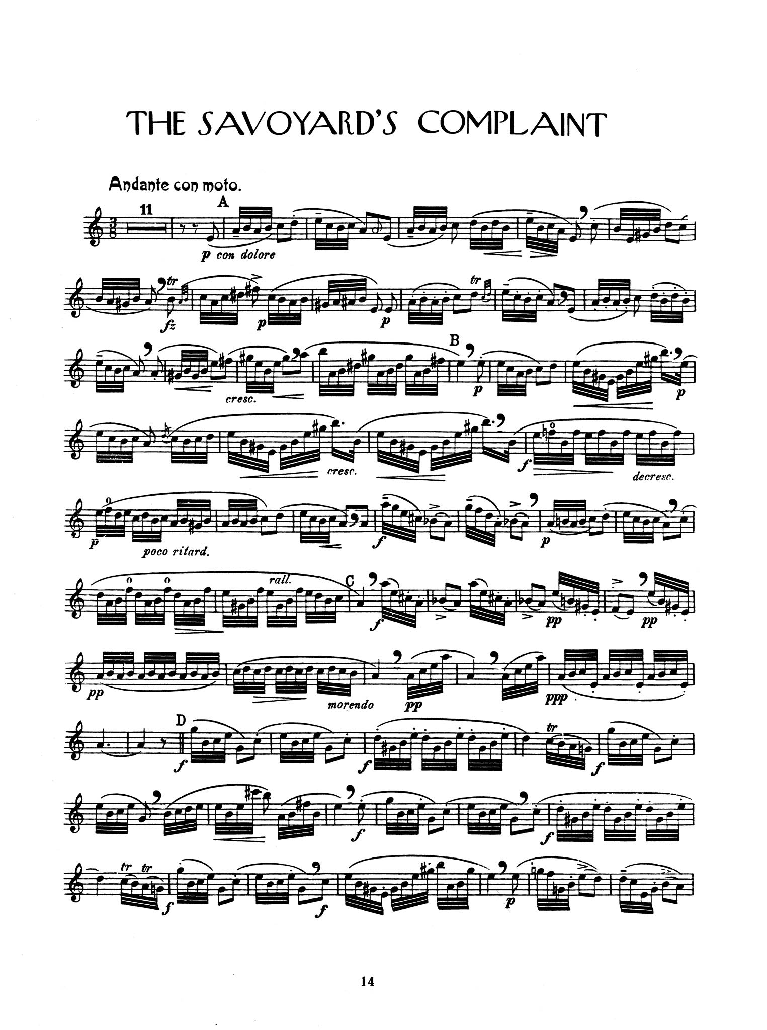 Clarinet Method, Op. 64, Div. IV Page 14