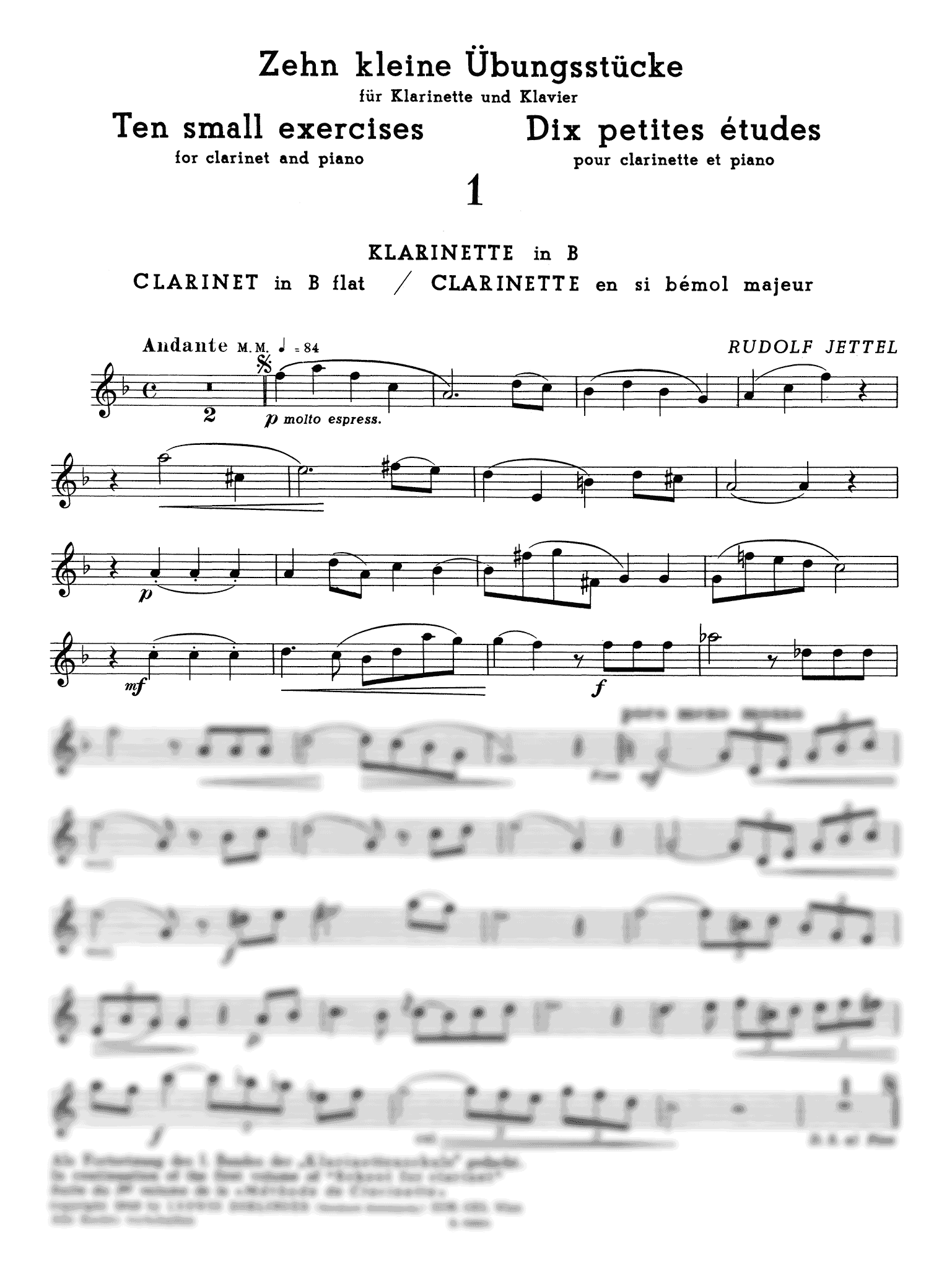Jettel 10 Klein e Ubunsstuck clarinet part