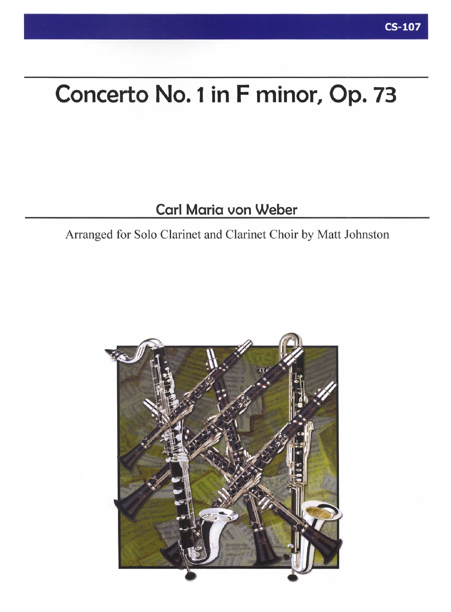 Weber Clarinet Concerto No. 1 for Clarinet Choir Cover