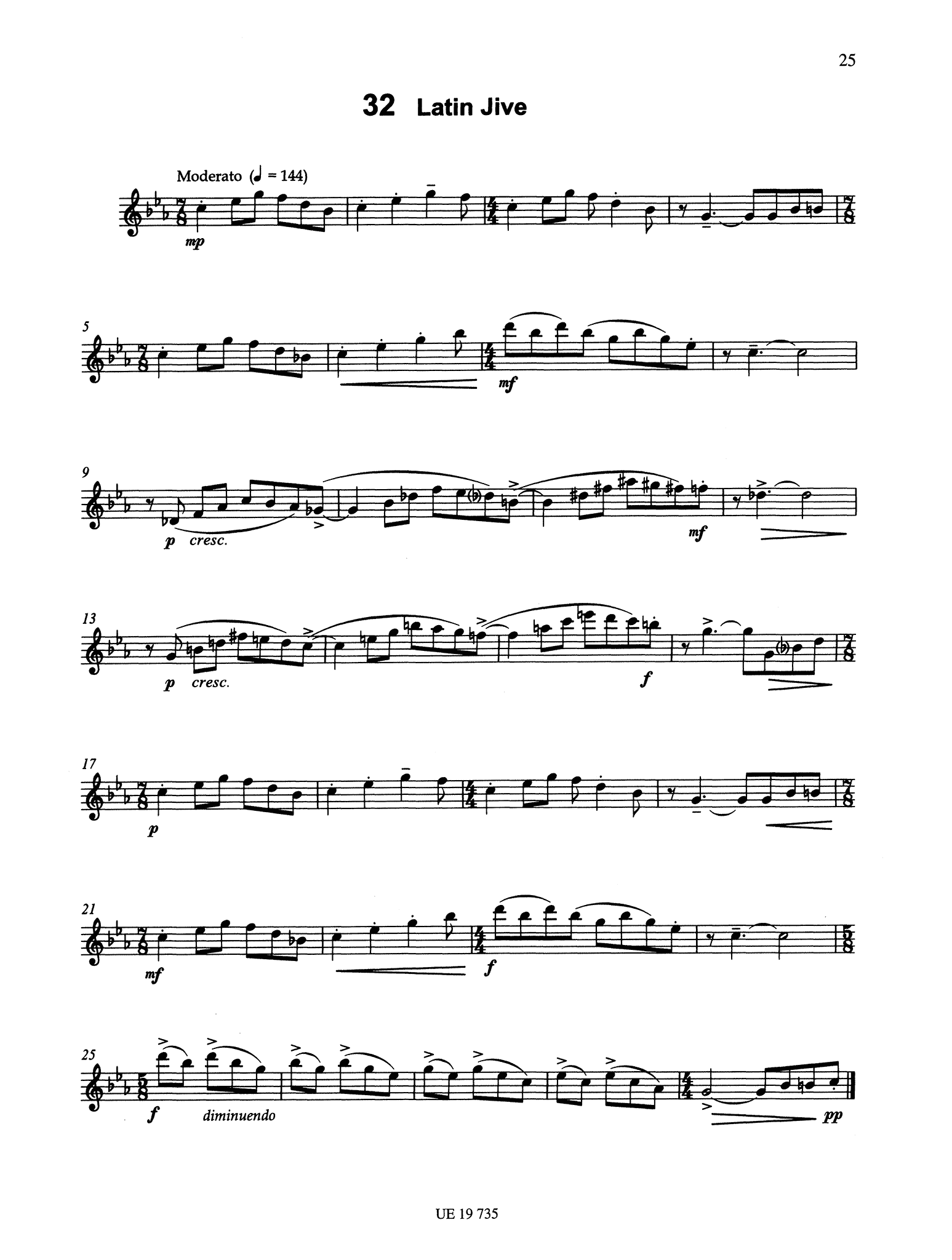 James Rae 40 Modern Clarinet Studies Page 25