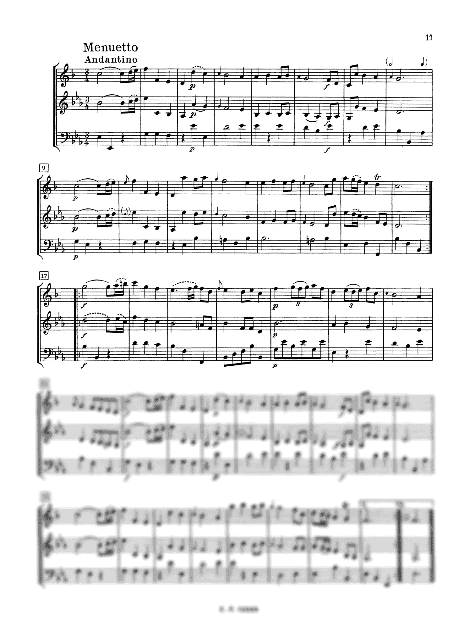 Haydn Clarinet Trio in E-flat Major, Hob. IV: Es2 - Movement 3