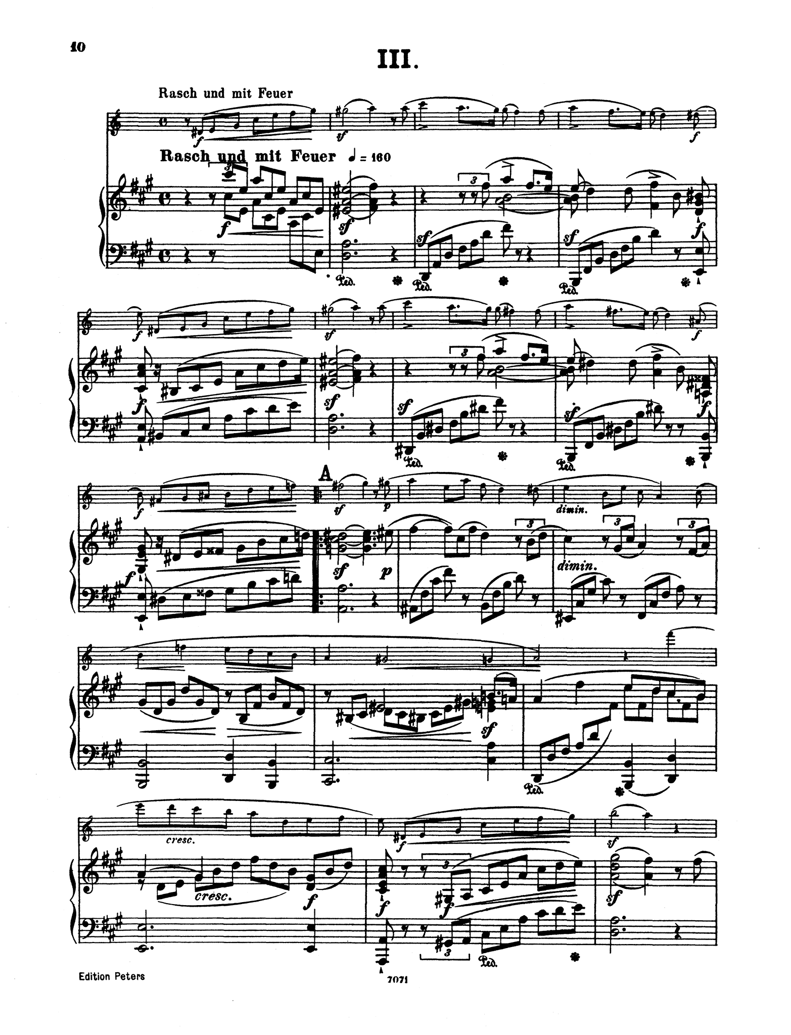 Fantasiestücke, Op. 73 - Movement 3