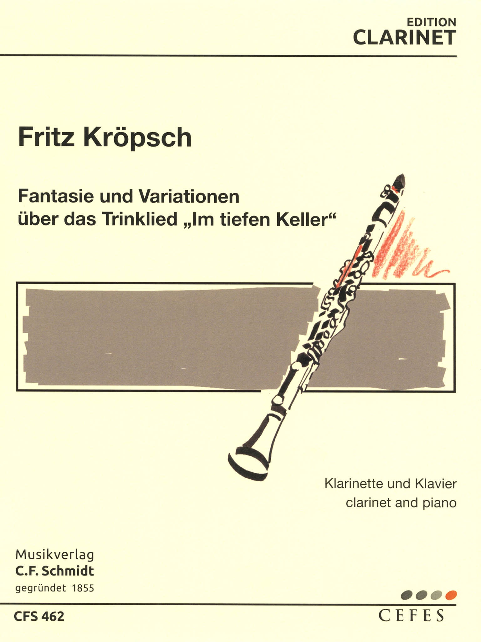 Kroepsch Im tiefen Keller variations clarinet and piano cover