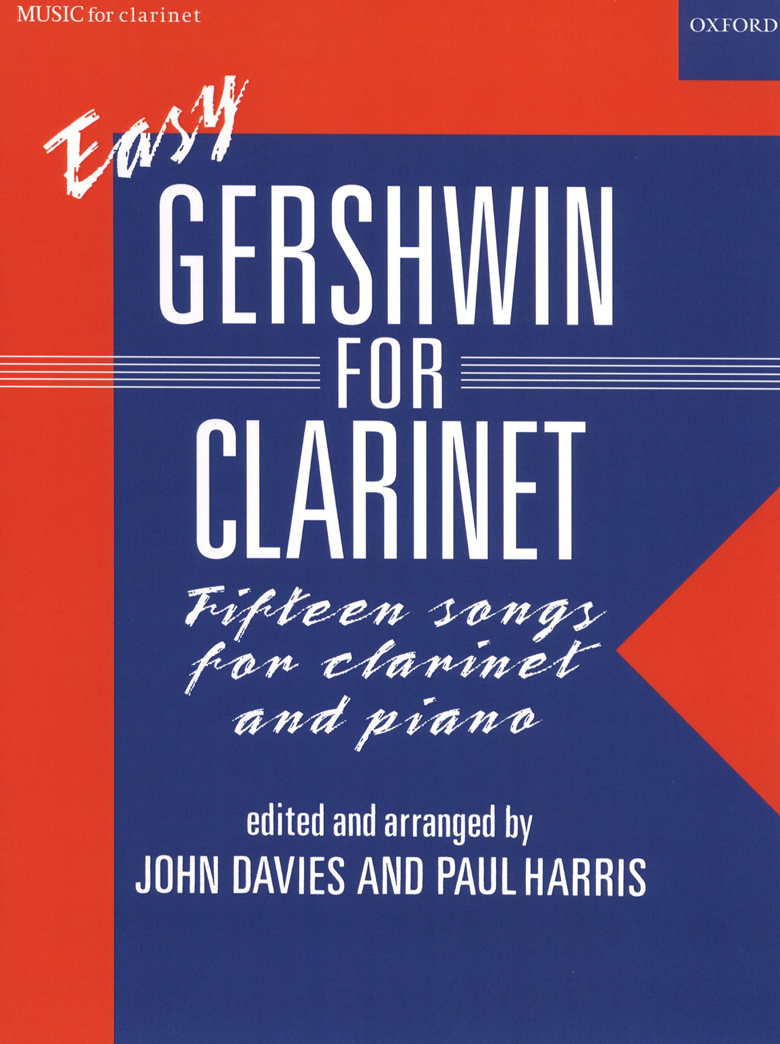 Easy Gershwin for Clarinet & Piano Cover